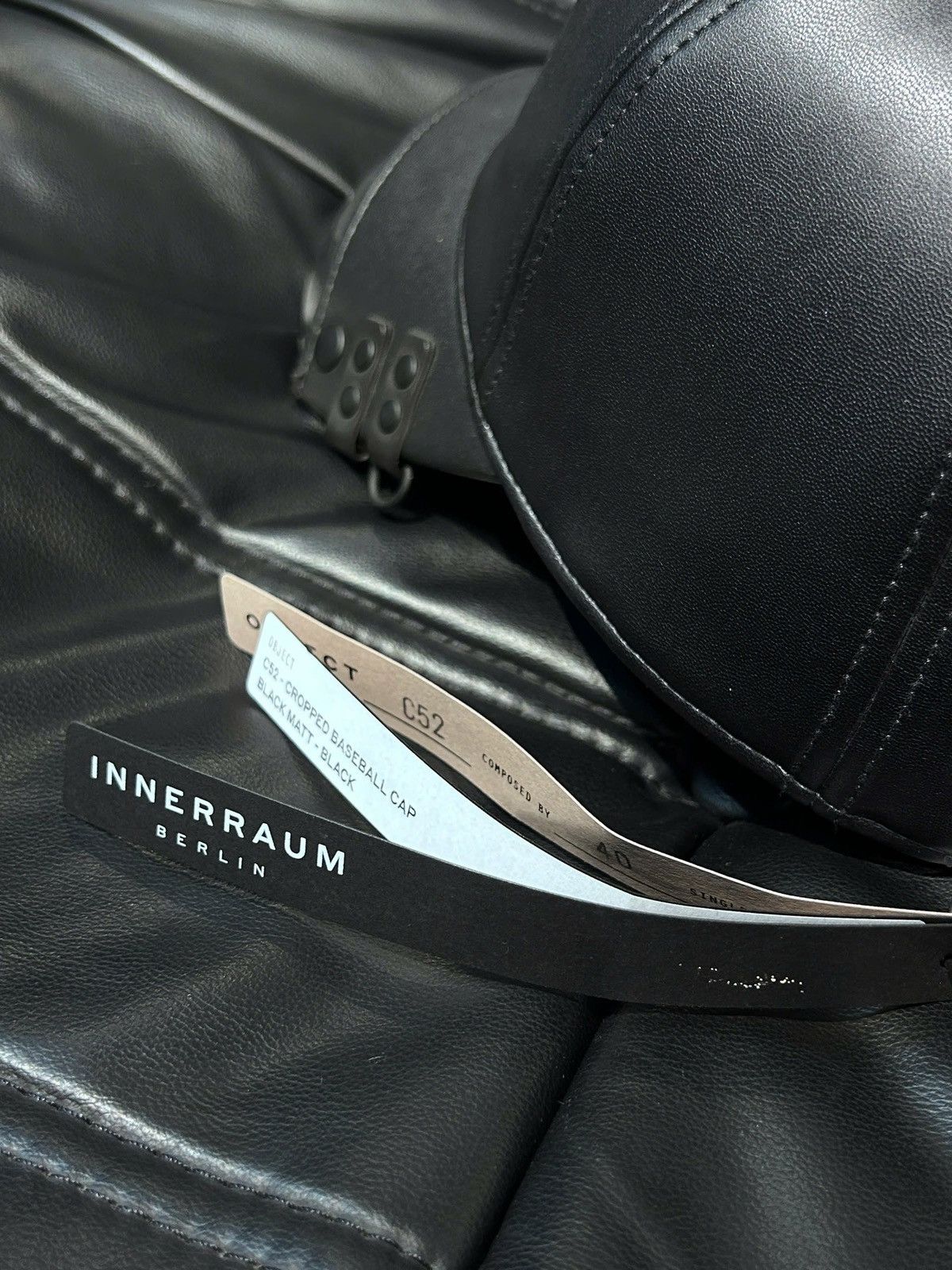 Innerraum Innerraum Leather Baseball Cap Size ONE SIZE - 5 Thumbnail