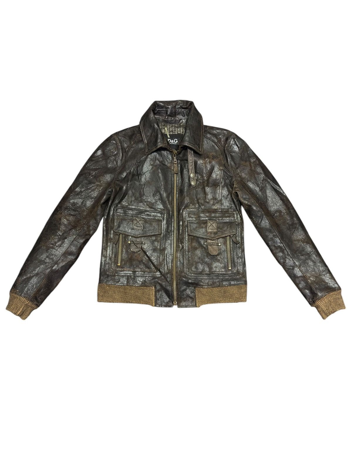 Dolce & Gabbana Vintage Dolce & Gabbana Leather Blouson Jacket Size US L / EU 52-54 / 3 - 1 Thumbnail