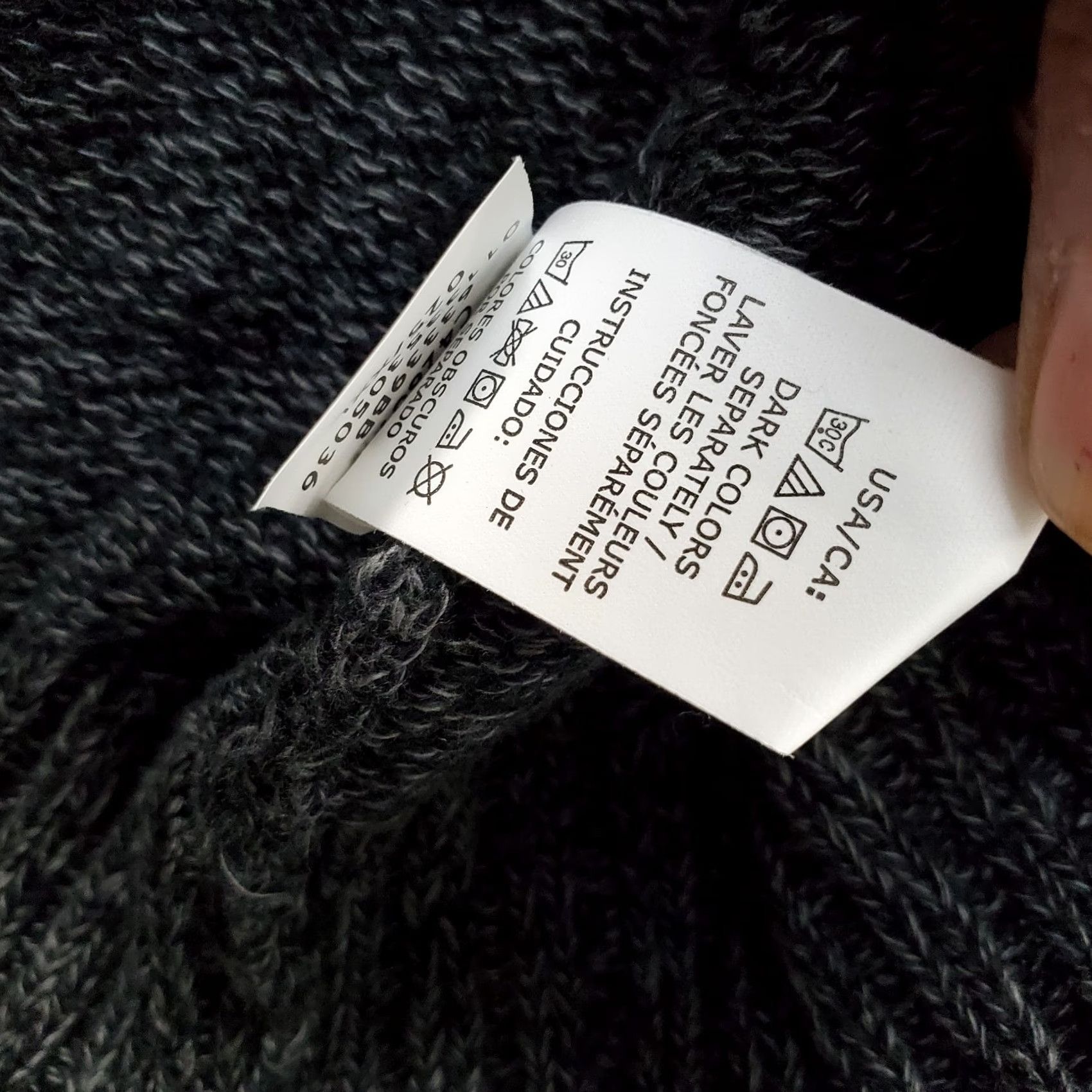 Chaps Chaps Mens XXL Gray Cable-Knit Raglan Sleeve 1/4 Button Pullover Sweater Size US XXL / EU 58 / 5 - 8 Thumbnail