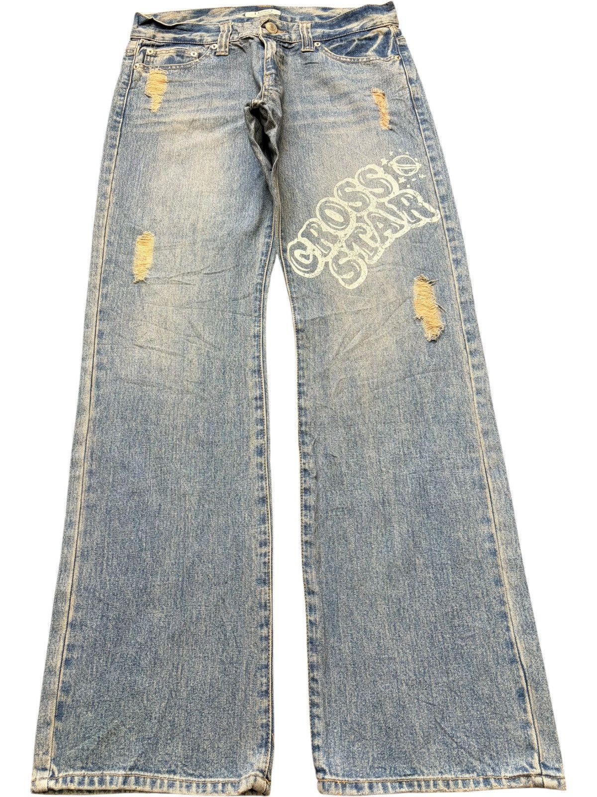 Acne Studios Vintage / Y2K J Honey Rusty Wash Distress Loose Jeans Size 32" / US 10 / IT 46 - 1 Thumbnail