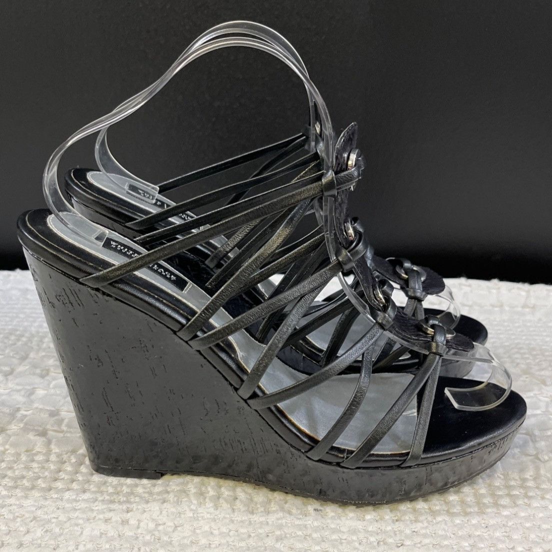 White House Black Market White House Black Market Emmalyn Women's Black Shoes/Heels S Size US 10 / IT 40 - 4 Thumbnail