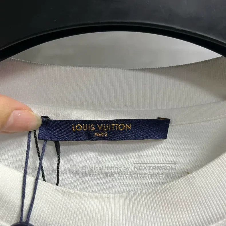 Louis Vuitton Louis Vuitton Cream-stitched printed embroidered short sle Size US L / EU 52-54 / 3 - 2 Thumbnail