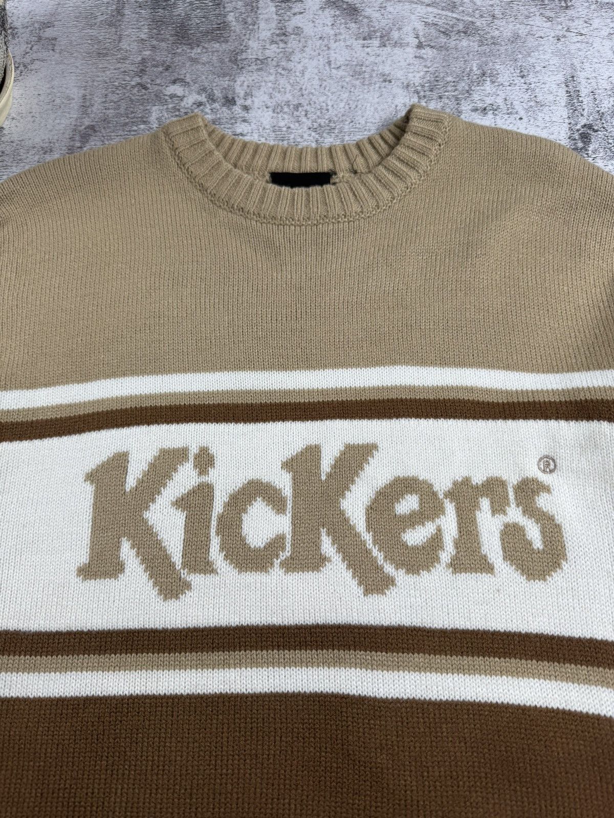 Kickers KICKERS Hip Hop Wool Knit Sweater Small Sweatshirt Pullover Size US S / EU 44-46 / 1 - 8 Thumbnail