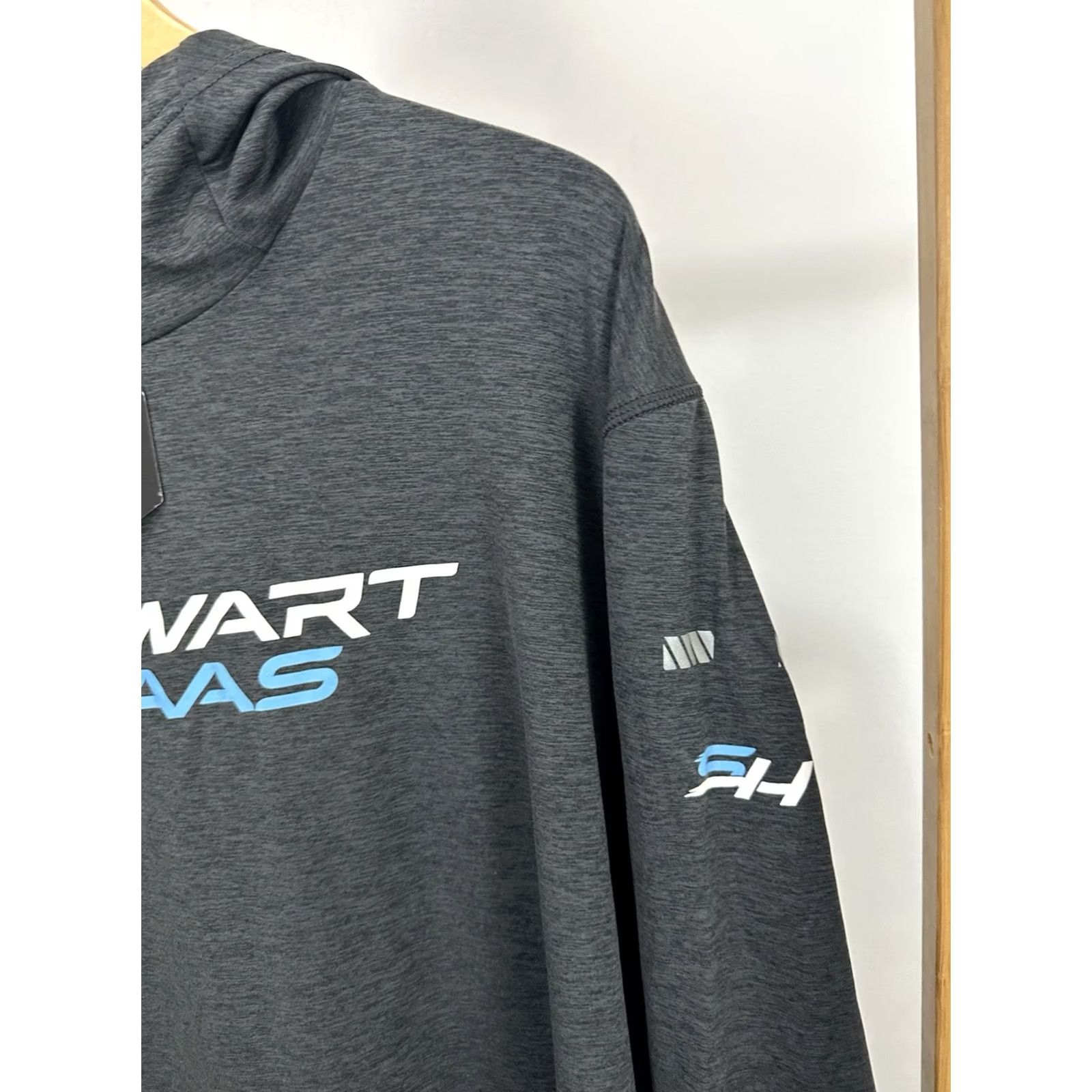 Vintage Truewerk NWT Stewart Haas Ford SH Team Issued Racing Nascar Hoodie 2XL Gray Pullover Mens Size US XXL / EU 58 / 5 - 7 Thumbnail