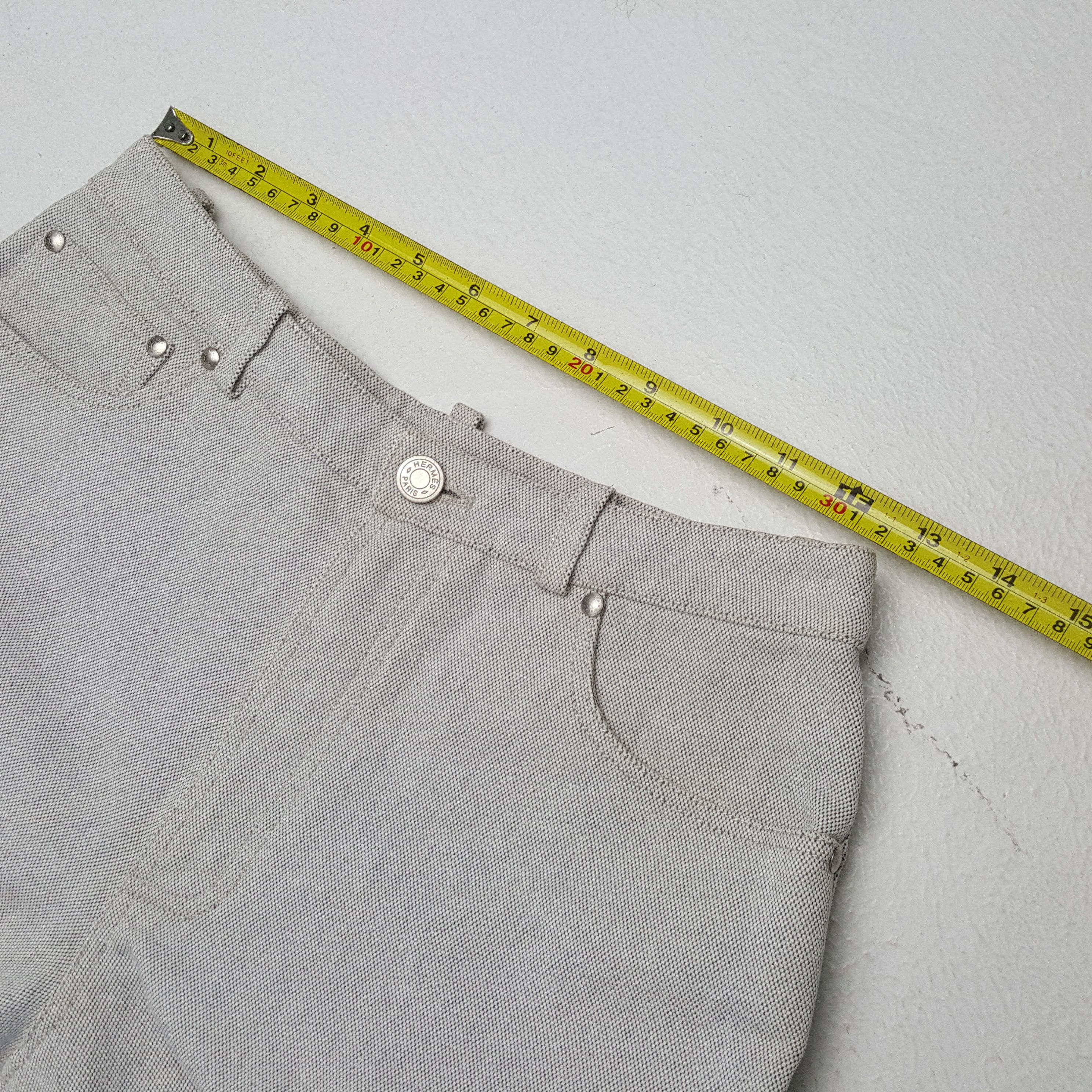 Hermes × Vintage HERMES PARIS FRANCE Fashion Brand Pants Size 25" / US 0 / IT 36 - 7 Thumbnail