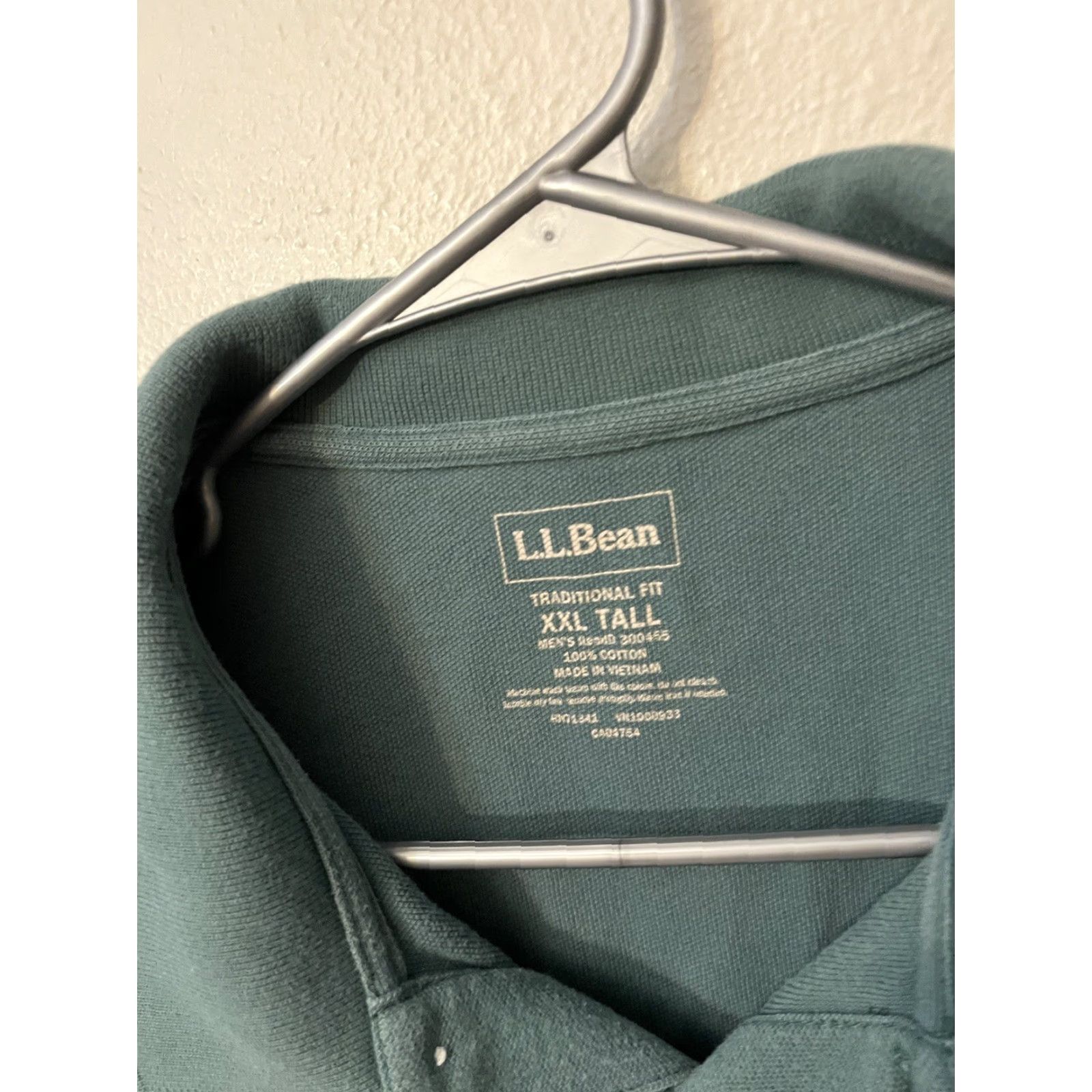 Vintage LL Bean Polo Shirt Green 2XLT Tall Short Sleeve Mens Big & Tall Cotton Blend Polo Shirt Size US XXL / EU 58 / 5 - 2 Thumbnail