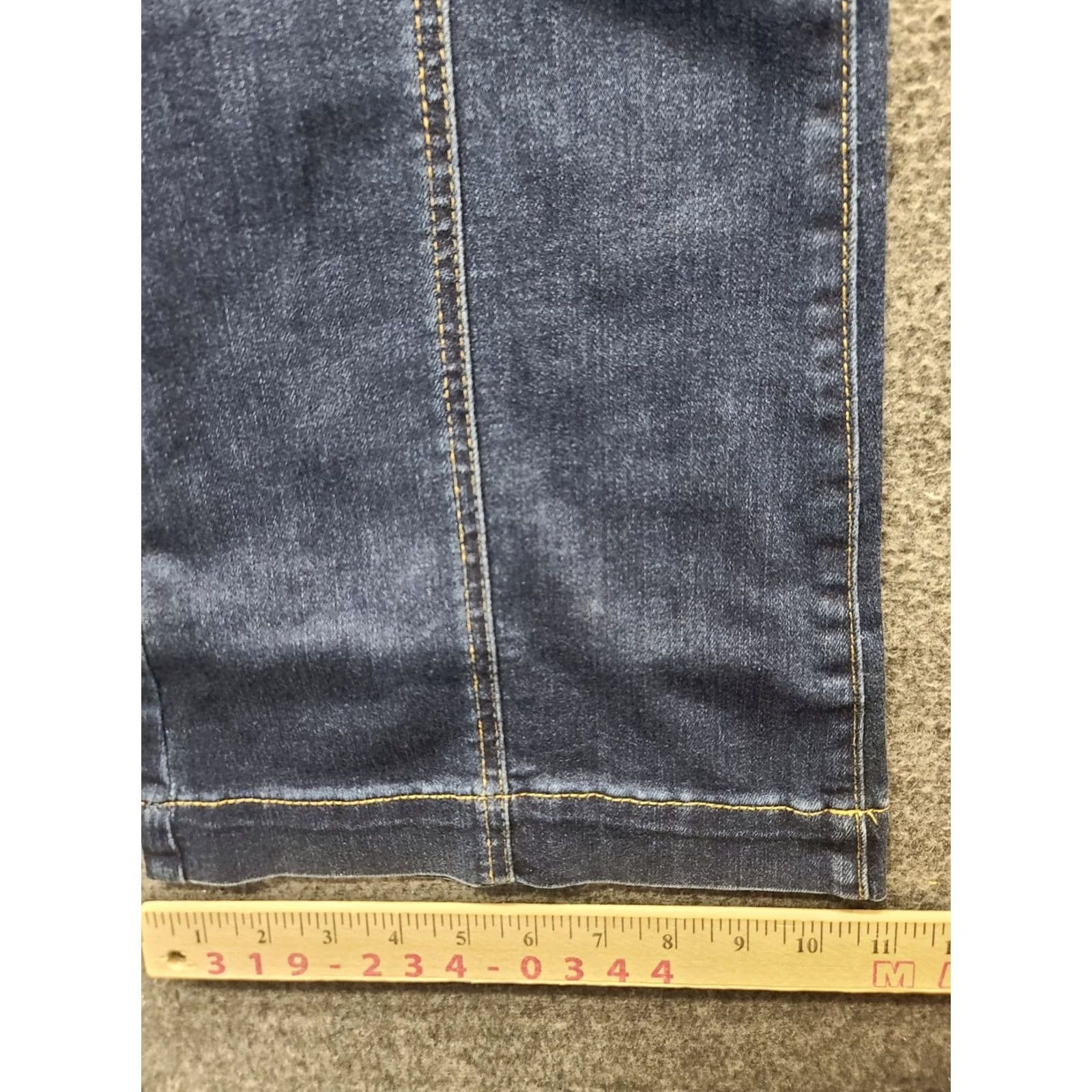 Vintage Judy Blue Jeans Womens 11 30x32 Regular High Rise Flared City Carson City Blue Denim Stretch Pockets Zipper Button Lace-up? Size 32" / US 10 / IT 46 - 7 Thumbnail