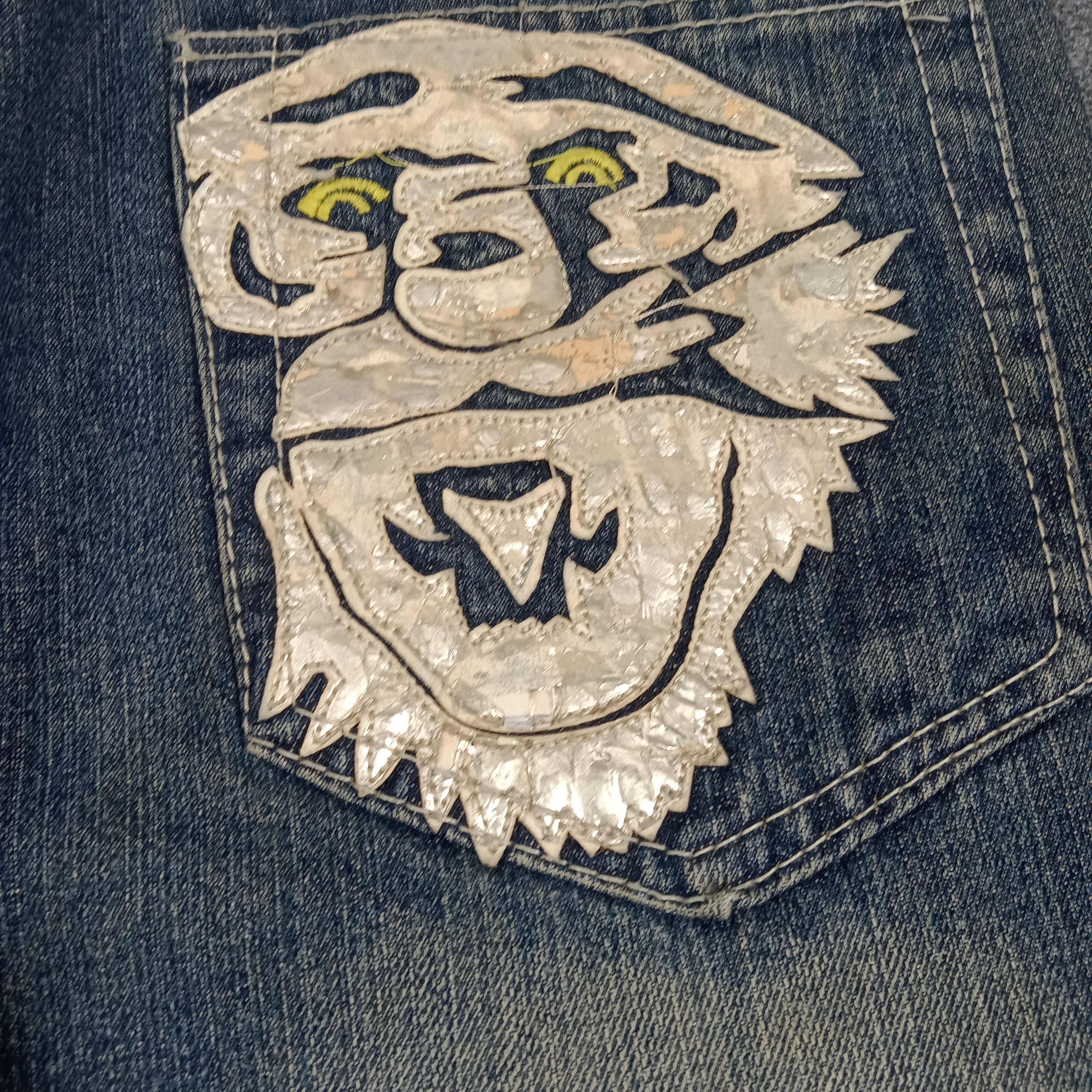 Ed Hardy Ed Hardy Christian Audigier Custom Logo Jeans C272N1 Size US 31 - 8 Thumbnail