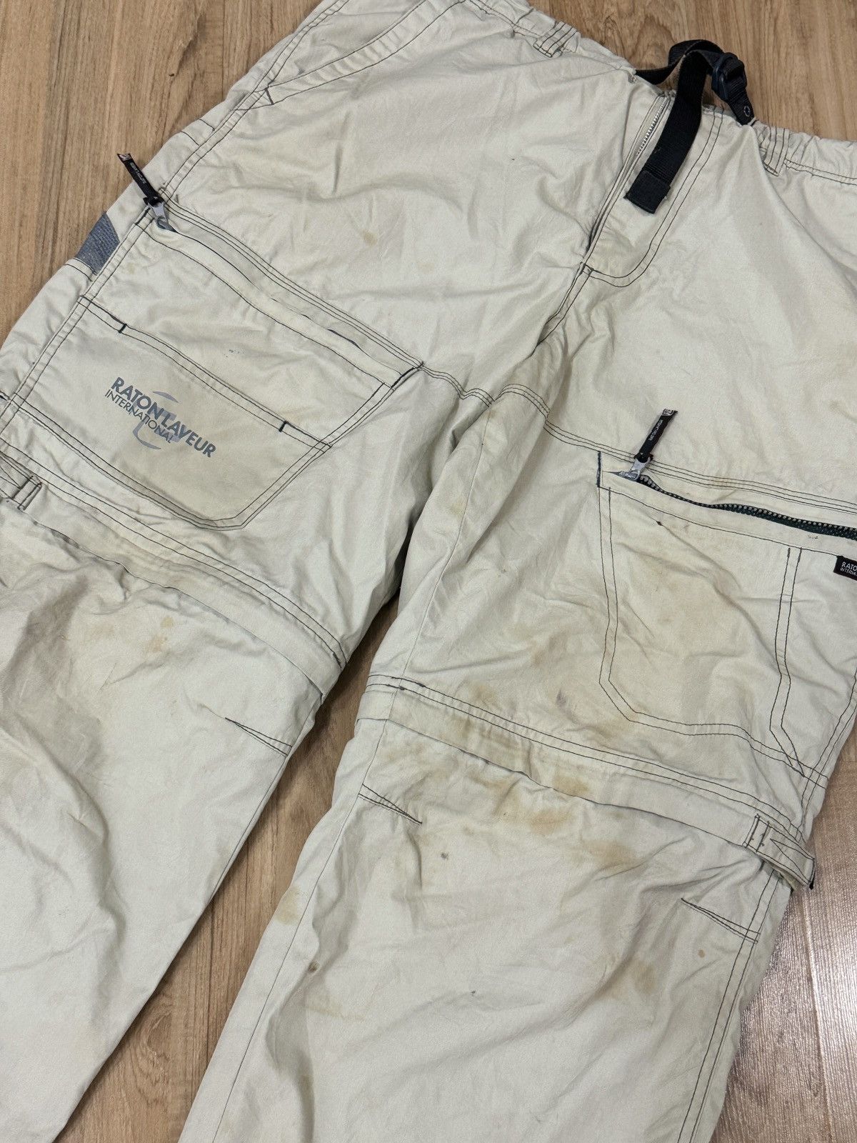 Japanese Brand Raton Laveur two ways baggy cargo plants Size US 35 - 2 Thumbnail