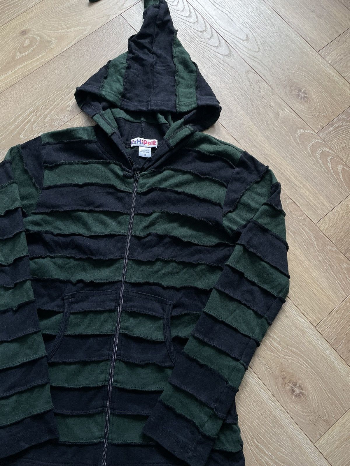 Other Nepal Vintage Y2k Zip Striped Hoodie Hippie Elf Avant Garde Size US S / EU 44-46 / 1 - 2 Thumbnail