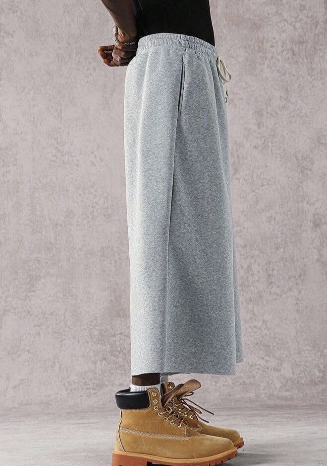 Other Gray Cropped Wide-Leg Sweatpants Size US 29 - 3 Thumbnail