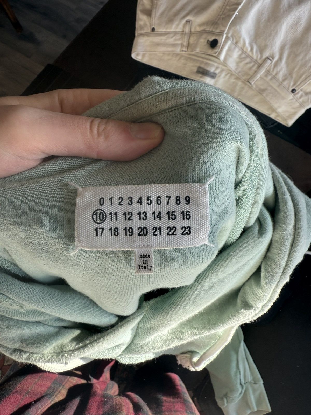 Maison Margiela Inside-Out Hooded Sweatshirt with Textured Panels Size US M / EU 48-50 / 2 - 13 Thumbnail