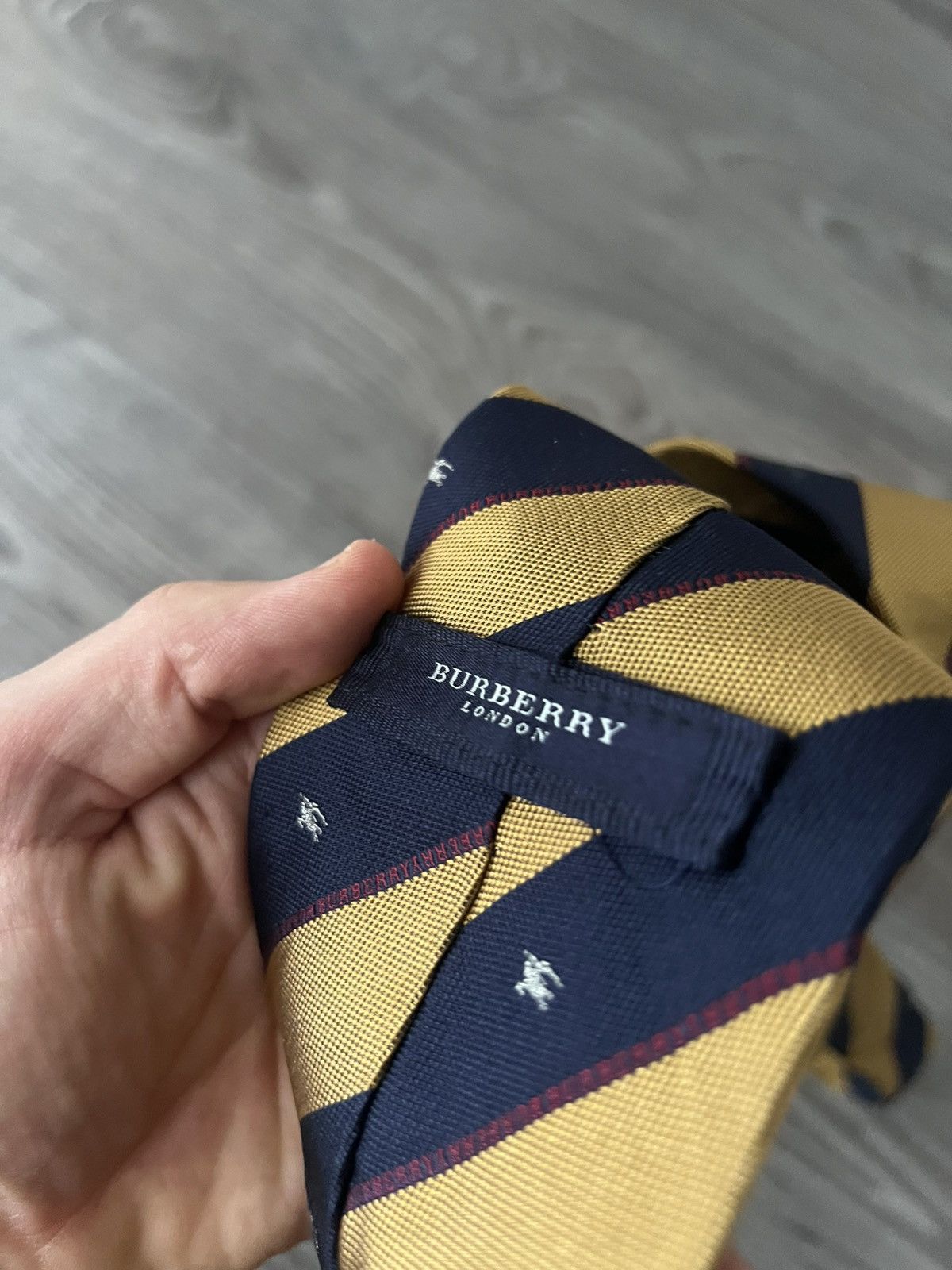 Burberry × Vintage ‼️Vintage Monogram Burberry London Luxury Silk Tie‼️ Size ONE SIZE - 2 Thumbnail