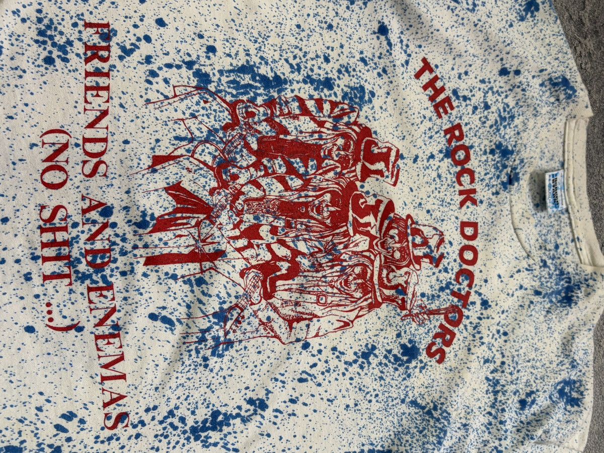 Vintage Vtg 90s Screen Stars The Rock Doctors Splatter T-Shirt M Size US M / EU 48-50 / 2 - 6 Thumbnail