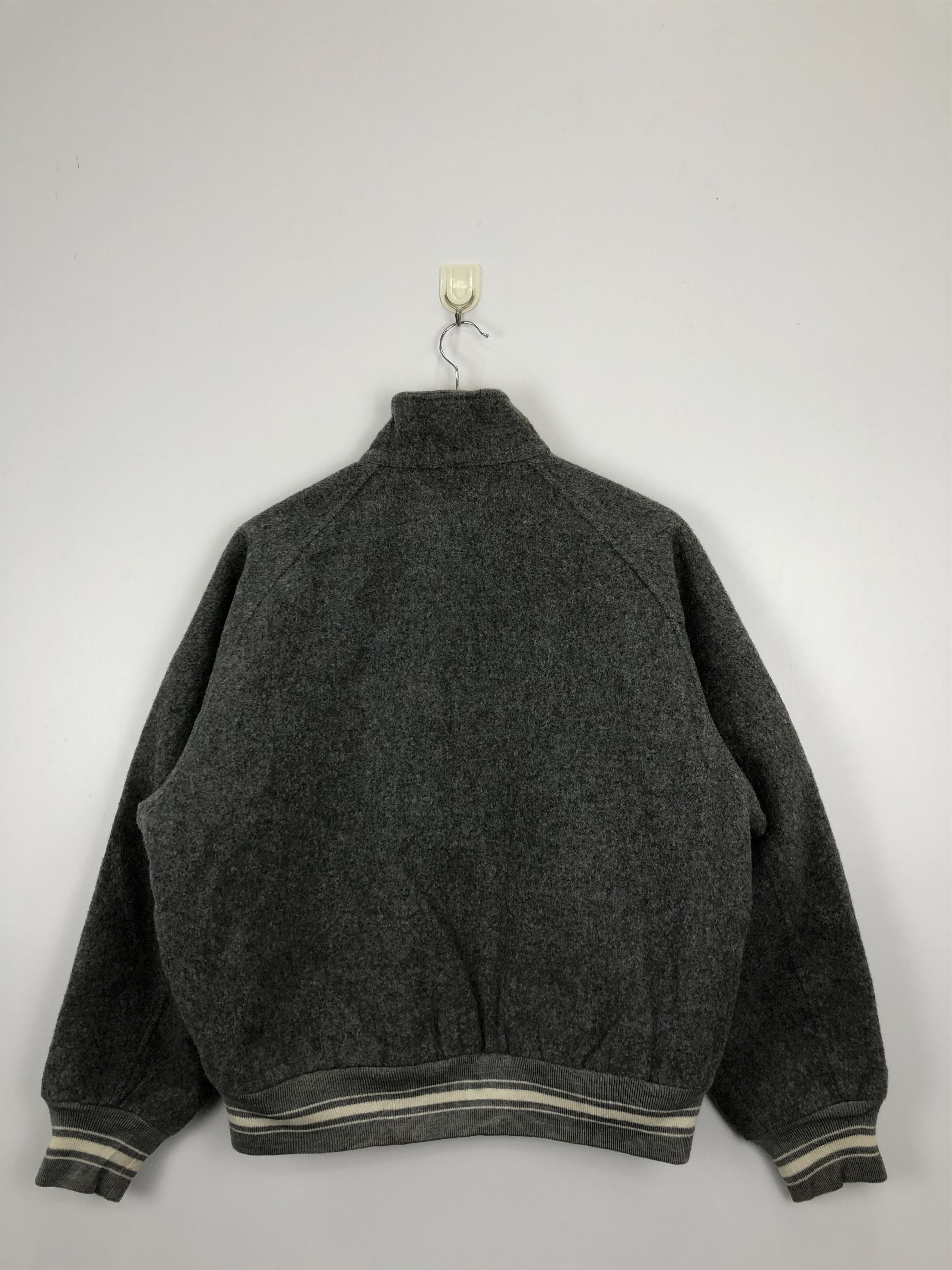 McGregor Vintage 90s Mcgregor Wool Varsity Jacket Gray V0366 Size US M / EU 48-50 / 2 - 3 Thumbnail