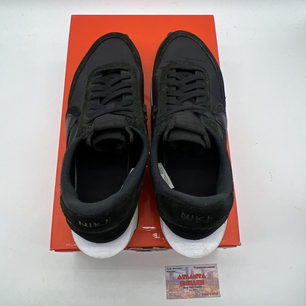 Nike Sacai x LDWaffle black nylon Size US 11 / EU 44 - 9 Thumbnail