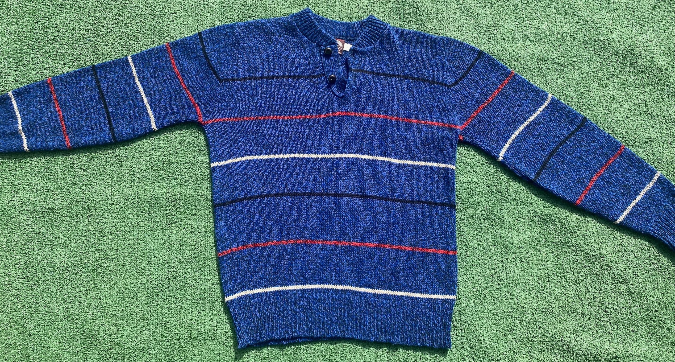 Vintage 90’s Victoria Dry Goods Striped Wool Blend Sweater Medium Size US M / EU 48-50 / 2 - 2 Thumbnail