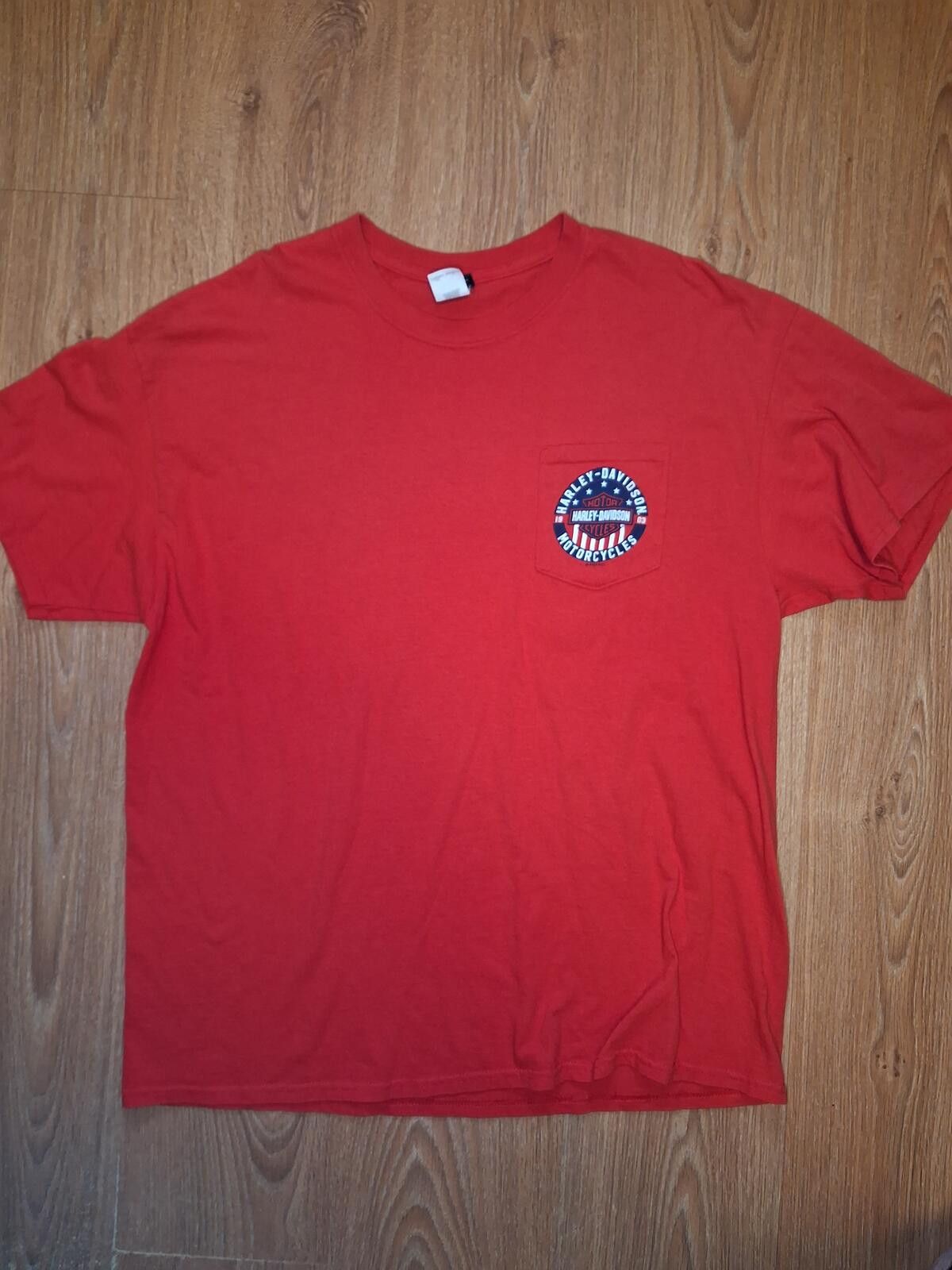 Harley Davidson Harley Davidson Motorcycles T Shirt XL Red Cotton Key West Size US XL / EU 56 / 4 - 1 Thumbnail