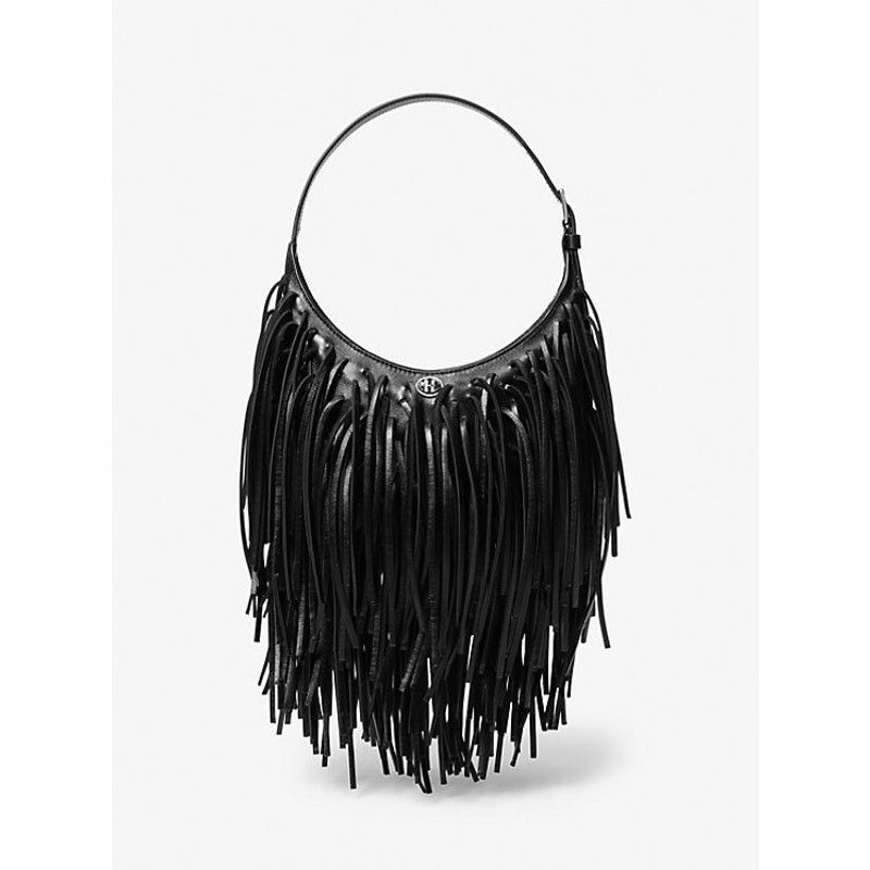 Michael Kors Michael Kors Collection Dyan Fringed Leather Shoulder Bag Size ONE SIZE - 1 Thumbnail