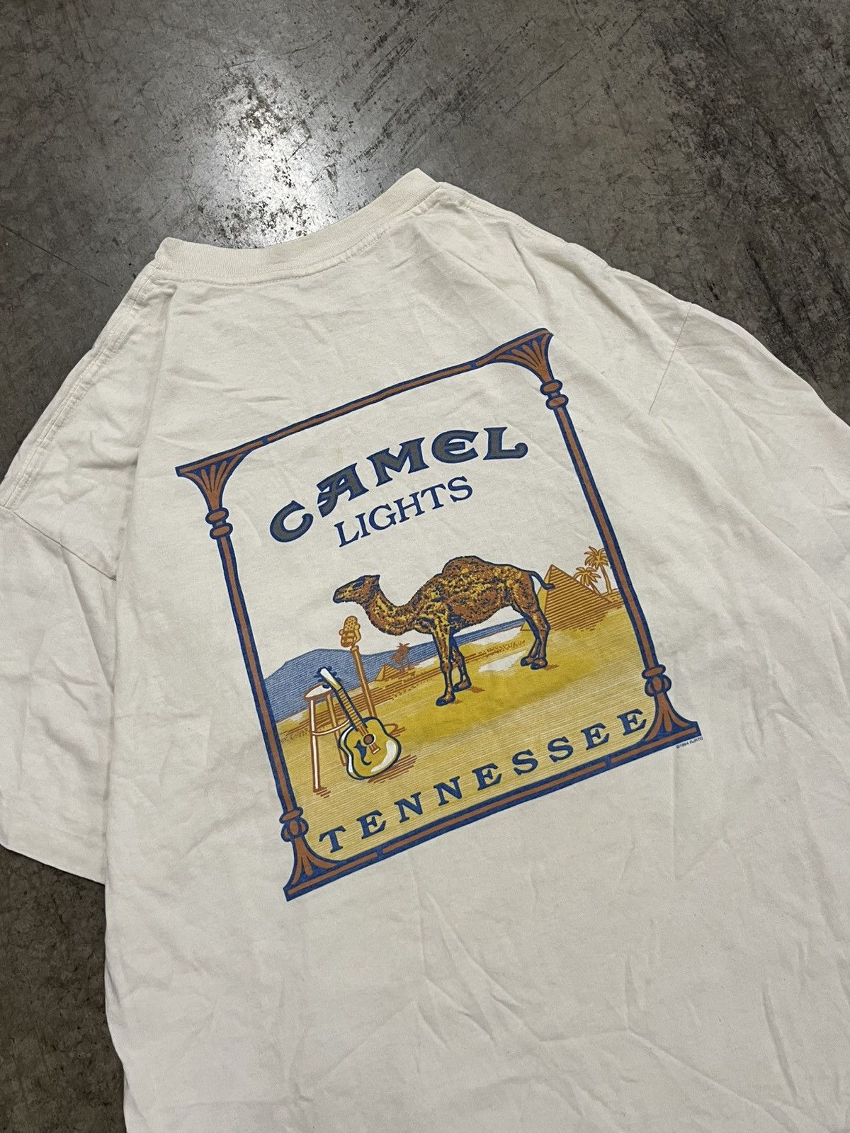 Camel Vintage camel cigarettes pocket tee faded streetwear hype Size US XL / EU 56 / 4 - 3 Thumbnail