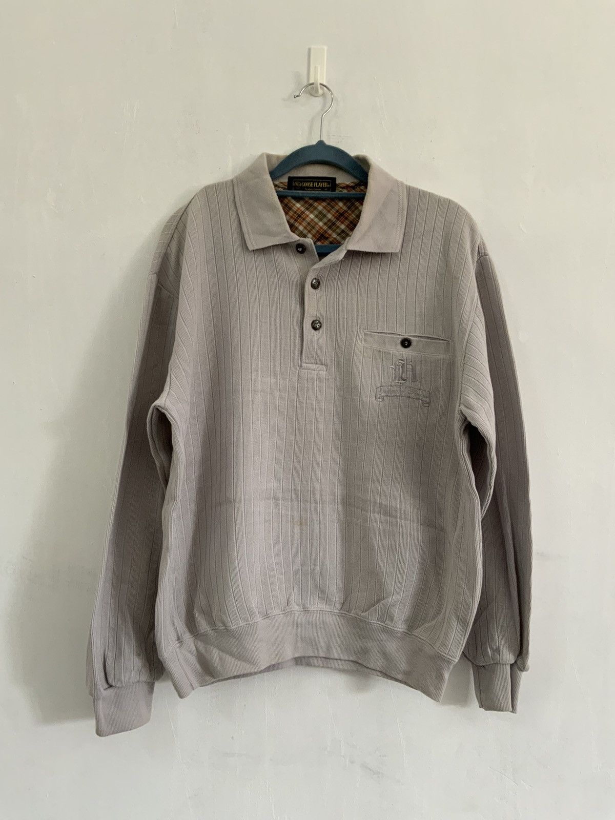 Vintage Goose Player Collar Sweatshirt