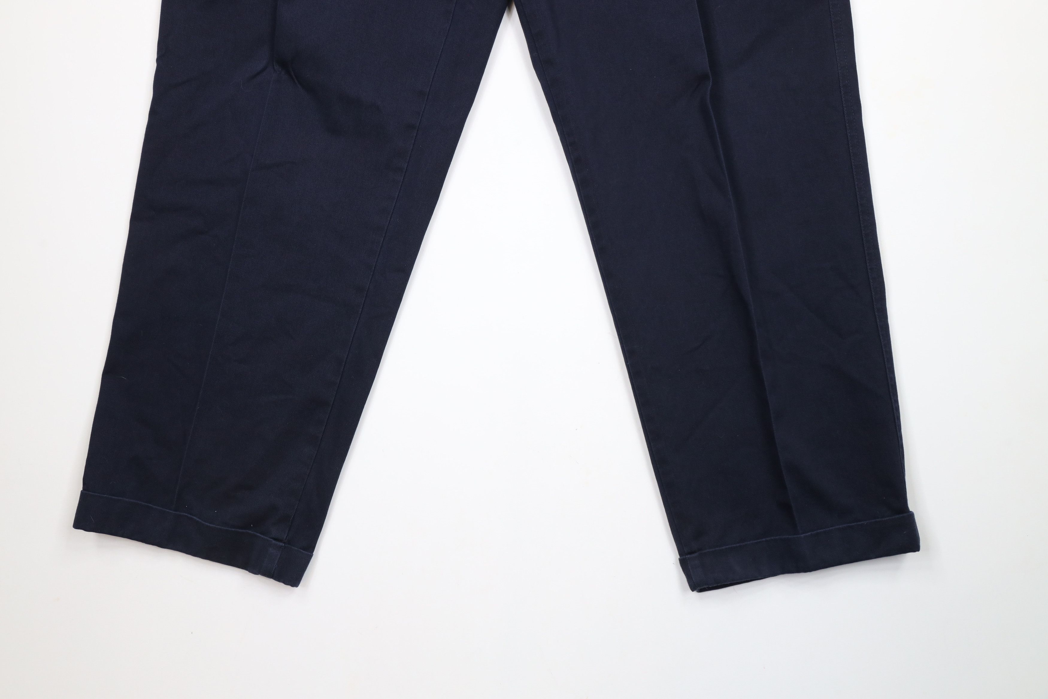 Ralph Lauren × Vintage Vintage 90s Chaps Ralph Lauren Cuffed Wide Leg Chino Pants Size US 34 / EU 50 - 4 Thumbnail