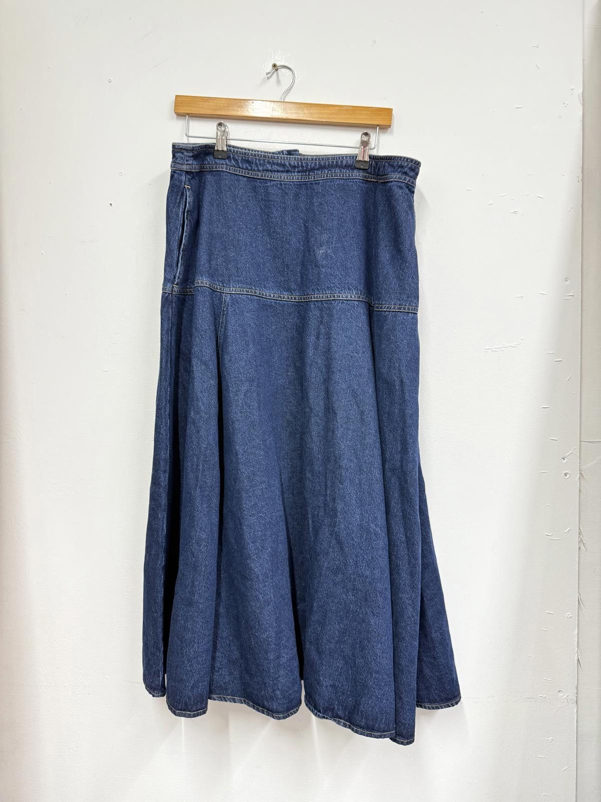 Other Albaray Denim Basque Midi Skirt UK 12 US 8 Size 30" / US 8 / IT 44 - 2 Thumbnail
