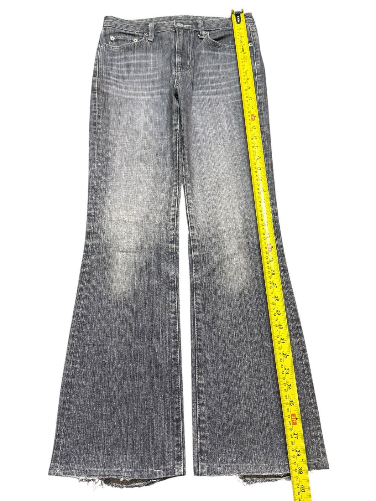 Uniqlo Vintage Japanese Uniqlo Faded Wash Whiskers Wide Leg Flare Size US 28 / EU 44 - 12 Thumbnail