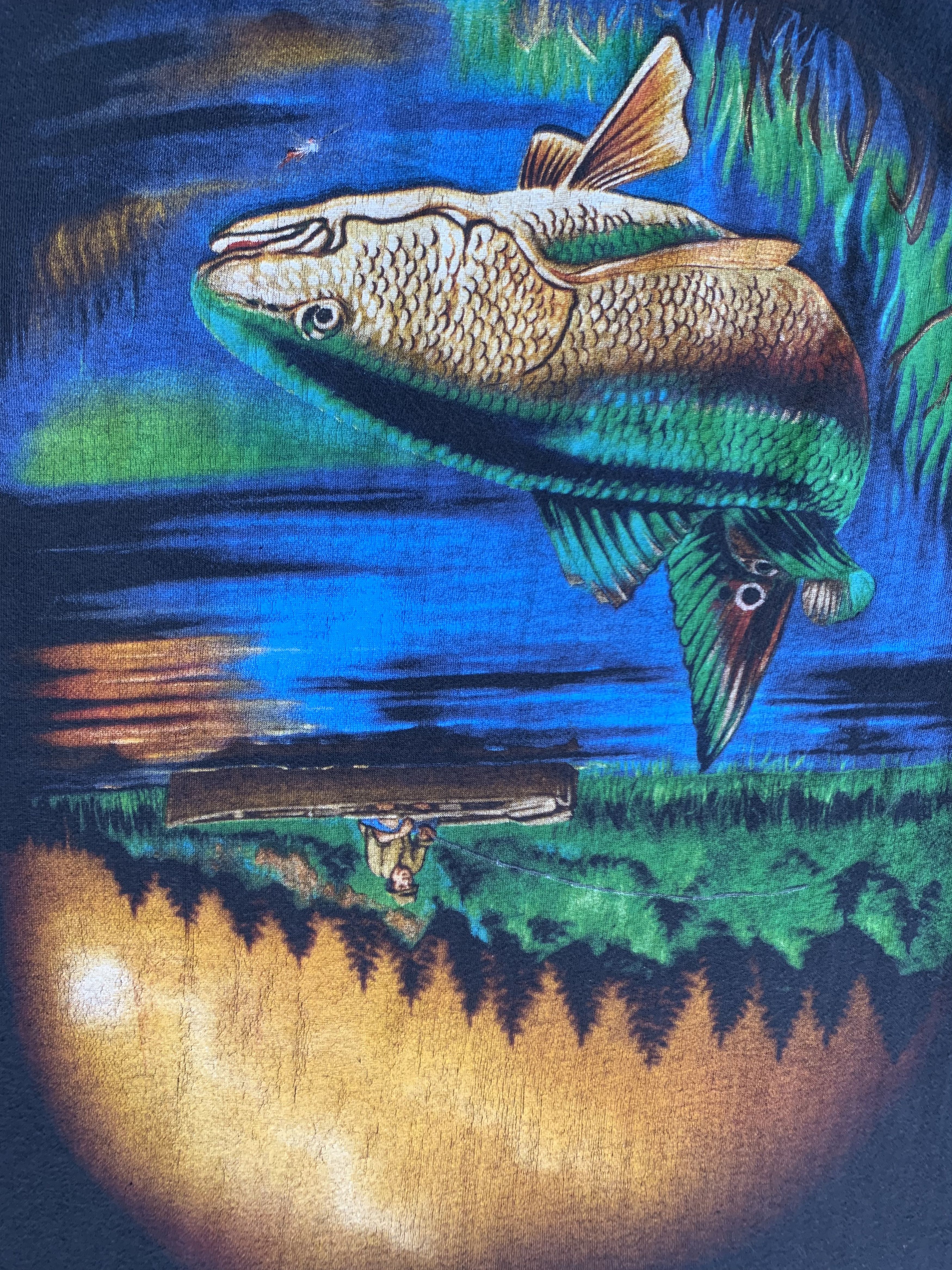Other Retro Midnight Fish Printed T-Shirt Size US L / EU 52-54 / 3 - 5 Thumbnail
