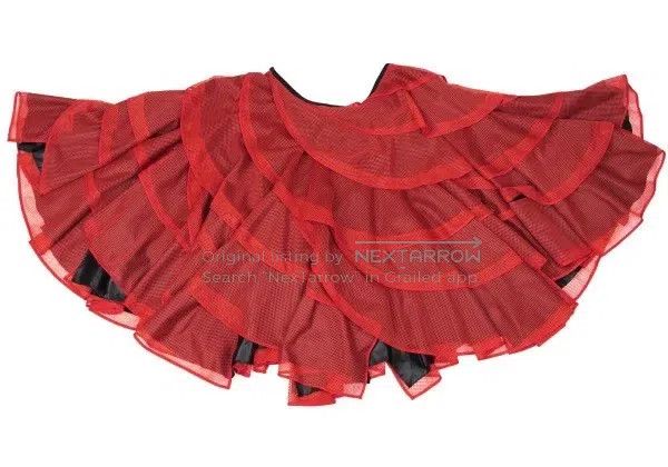 Junya Watanabe Junya Watanabe size XS Red vintage wave design sense half Size 23" - 3 Thumbnail