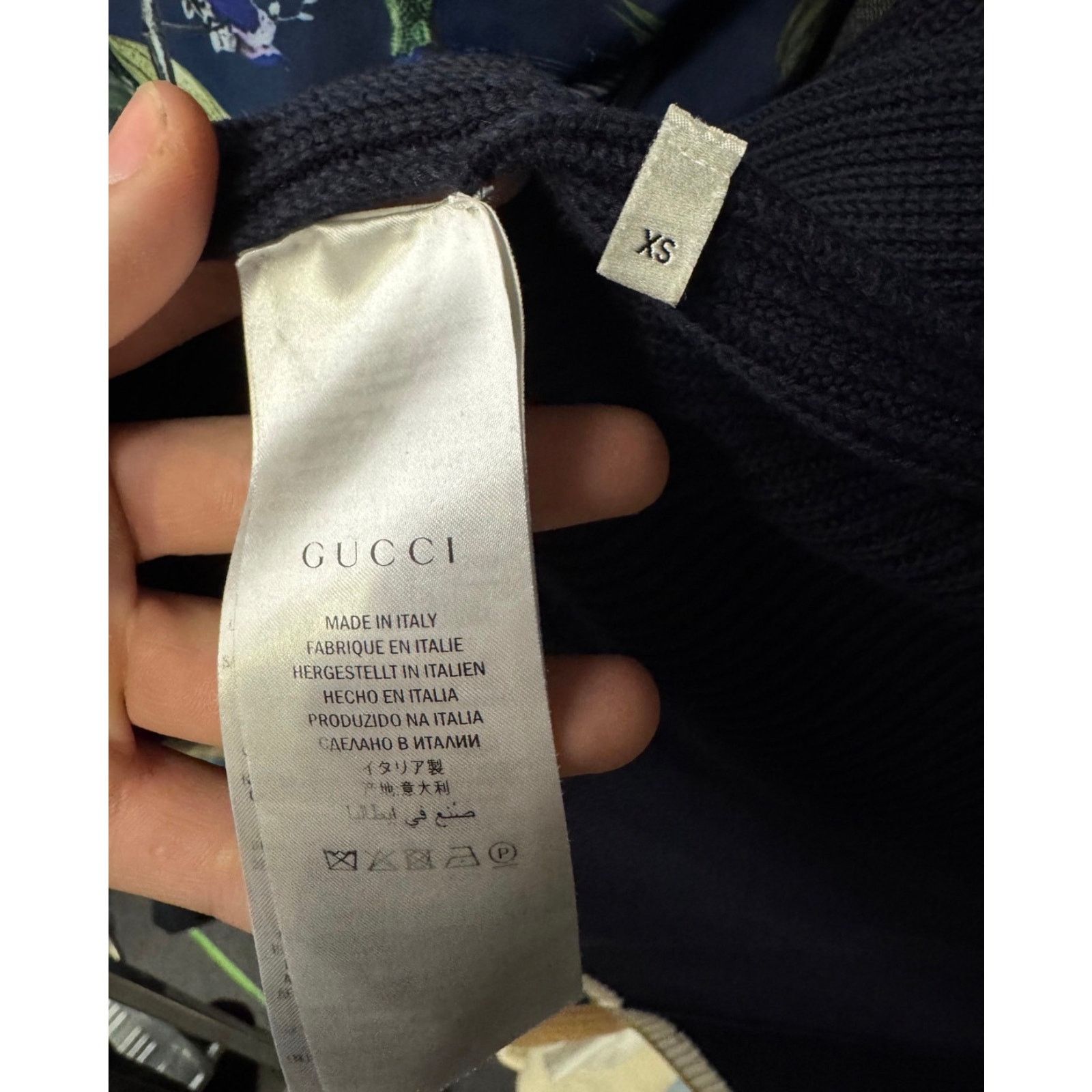 Gucci Gucci Straight Blue Embroidered Cardigan - Size S Size S / US 4 / IT 40 - 6 Thumbnail