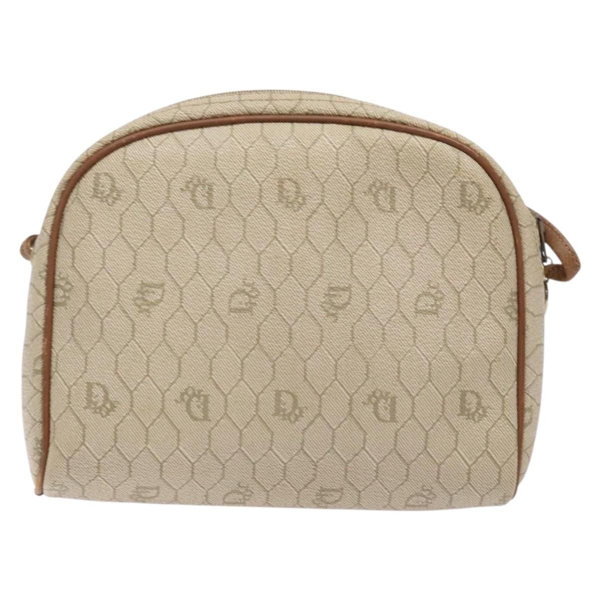 Dior DIOR Honeycomb Canvas Shoulder Bag Pvc Beige Gold Size ONE SIZE - 3 Thumbnail