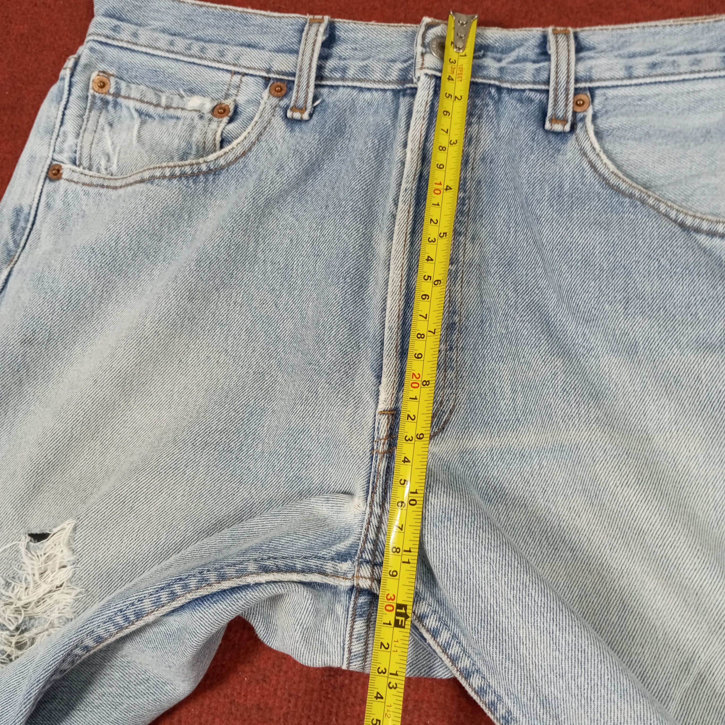 Levi's × Vintage Levis 501 Fashion Streetwear Style Distressed Jeans Size US 30 / EU 46 - 8 Thumbnail