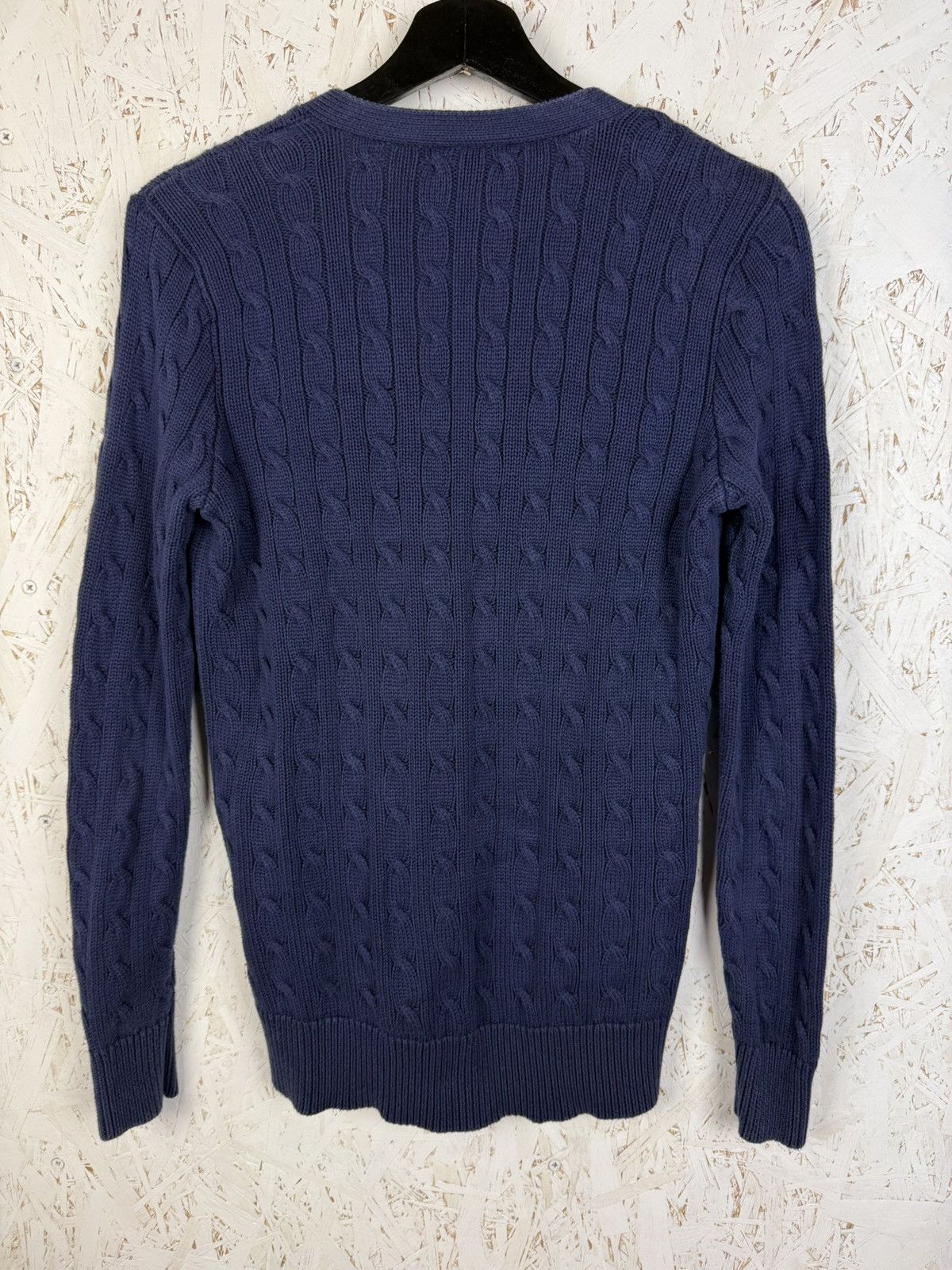 Polo Ralph Lauren Polo Ralph Lauren Cotton Cable Knit Cardigan Sweater Blue M Size US M / EU 48-50 / 2 - 5 Thumbnail