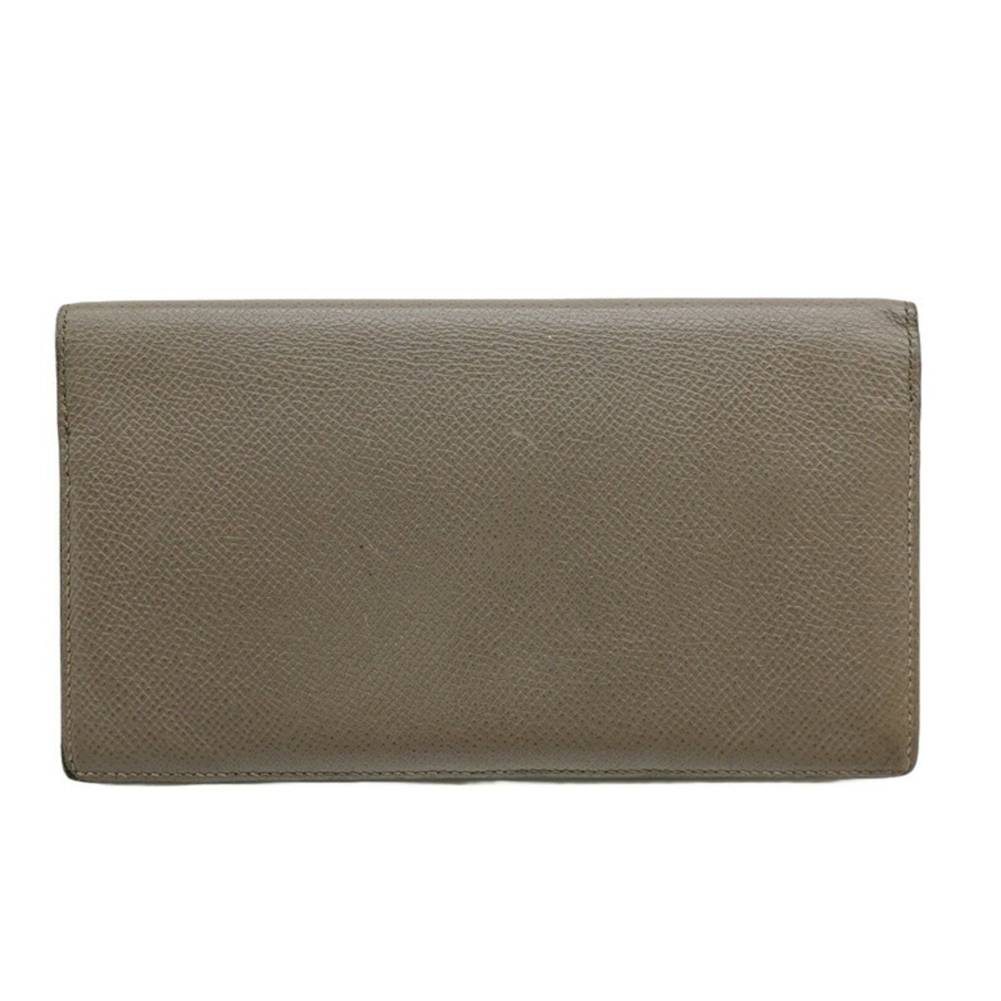 Hermes HERMES MC2 Fleming Long Wallet Epsom Leather Etain Brown #C Size ONE SIZE - 1 Thumbnail
