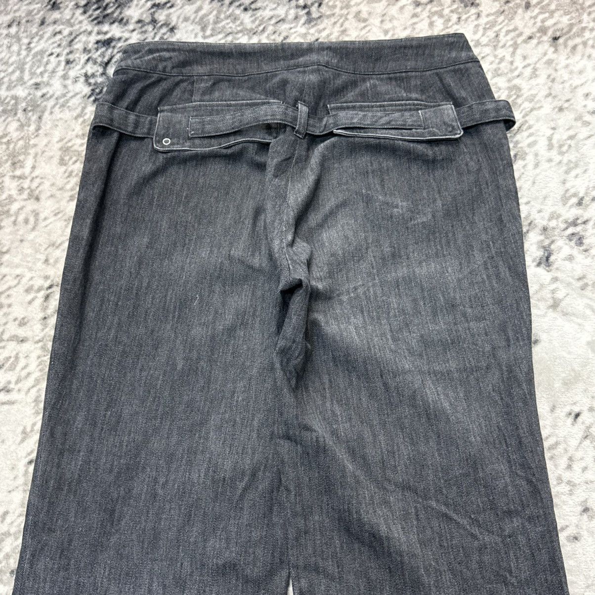 Japanese Brand Vintage Japanese Brand Wide Leg Buckle Back Jeans Size 28" / US 6 / IT 42 - 9 Thumbnail