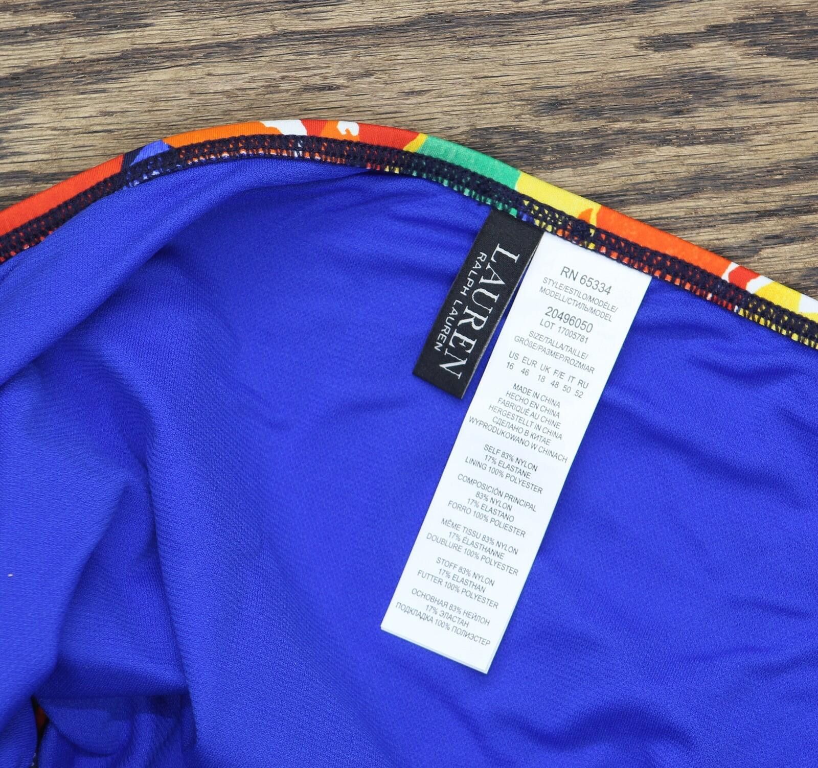 Lauren Ralph Lauren Nwt Lauren Ralph Lauren Bikini Bottom Multicolor Blue 16 Size ONE SIZE - 5 Thumbnail
