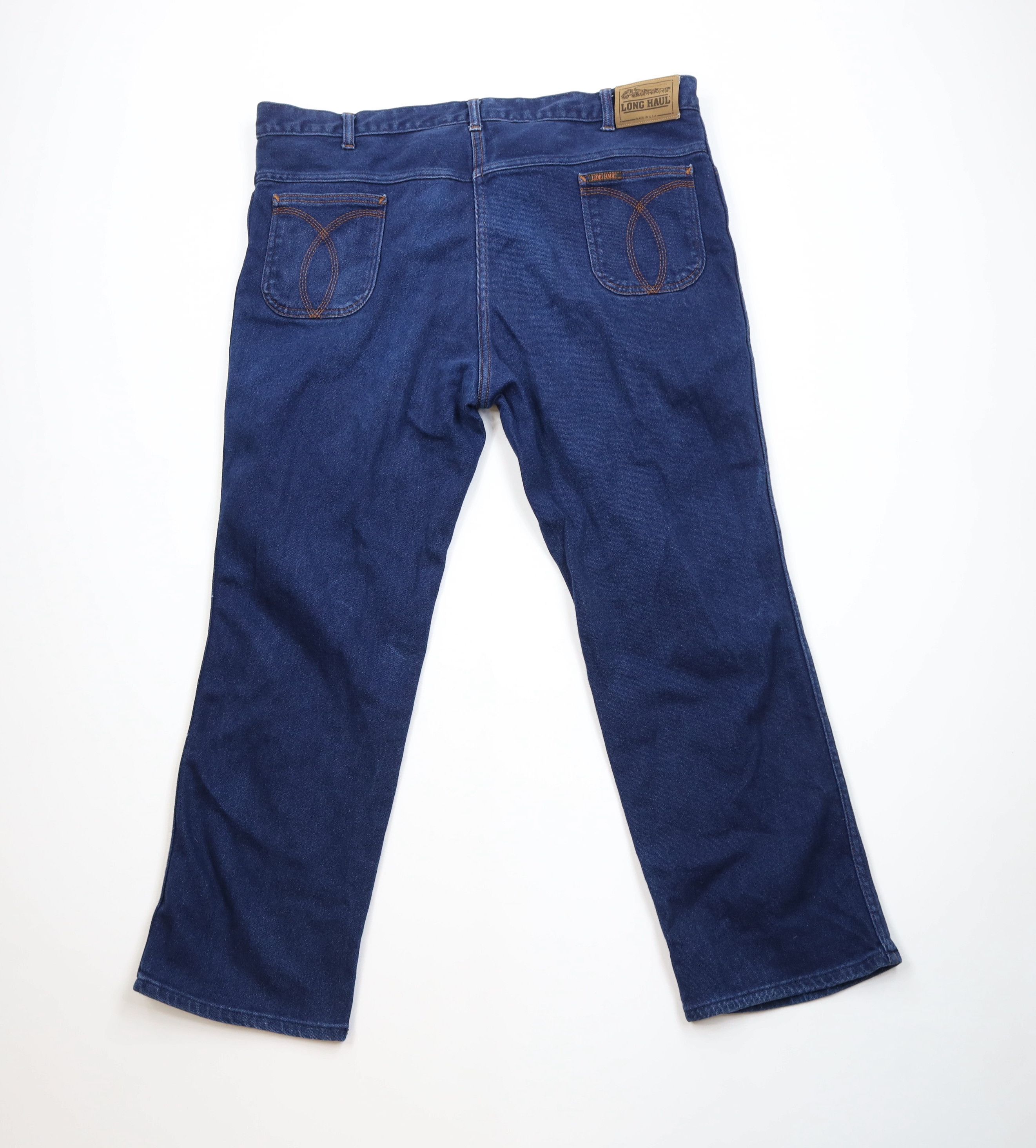Vintage Vintage 70s Streetwear Wide Leg Denim Jeans Indigo Blue USA Size US 44 / EU 60 - 10 Thumbnail