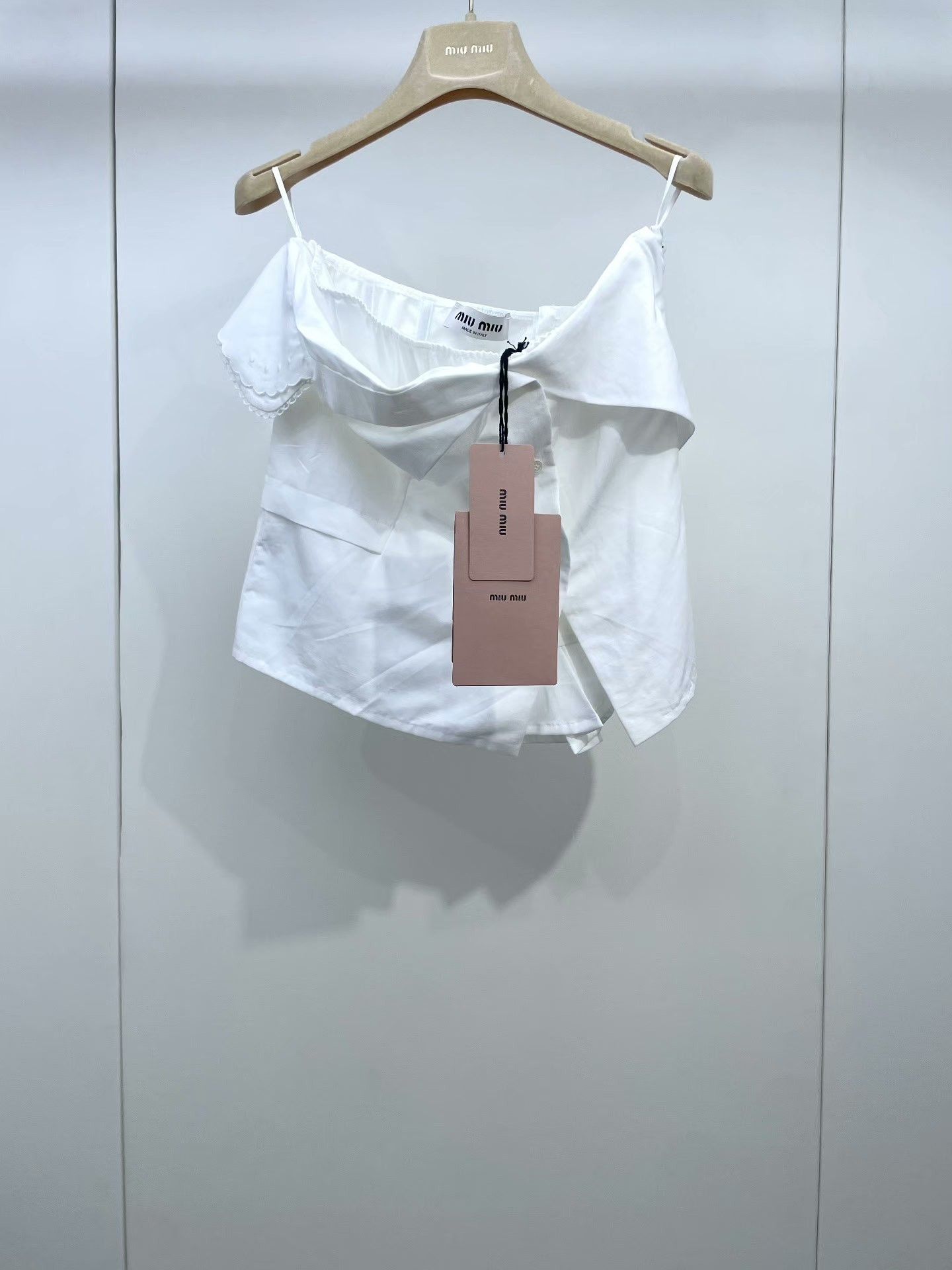Miu Miu 25SS White Strapless Top