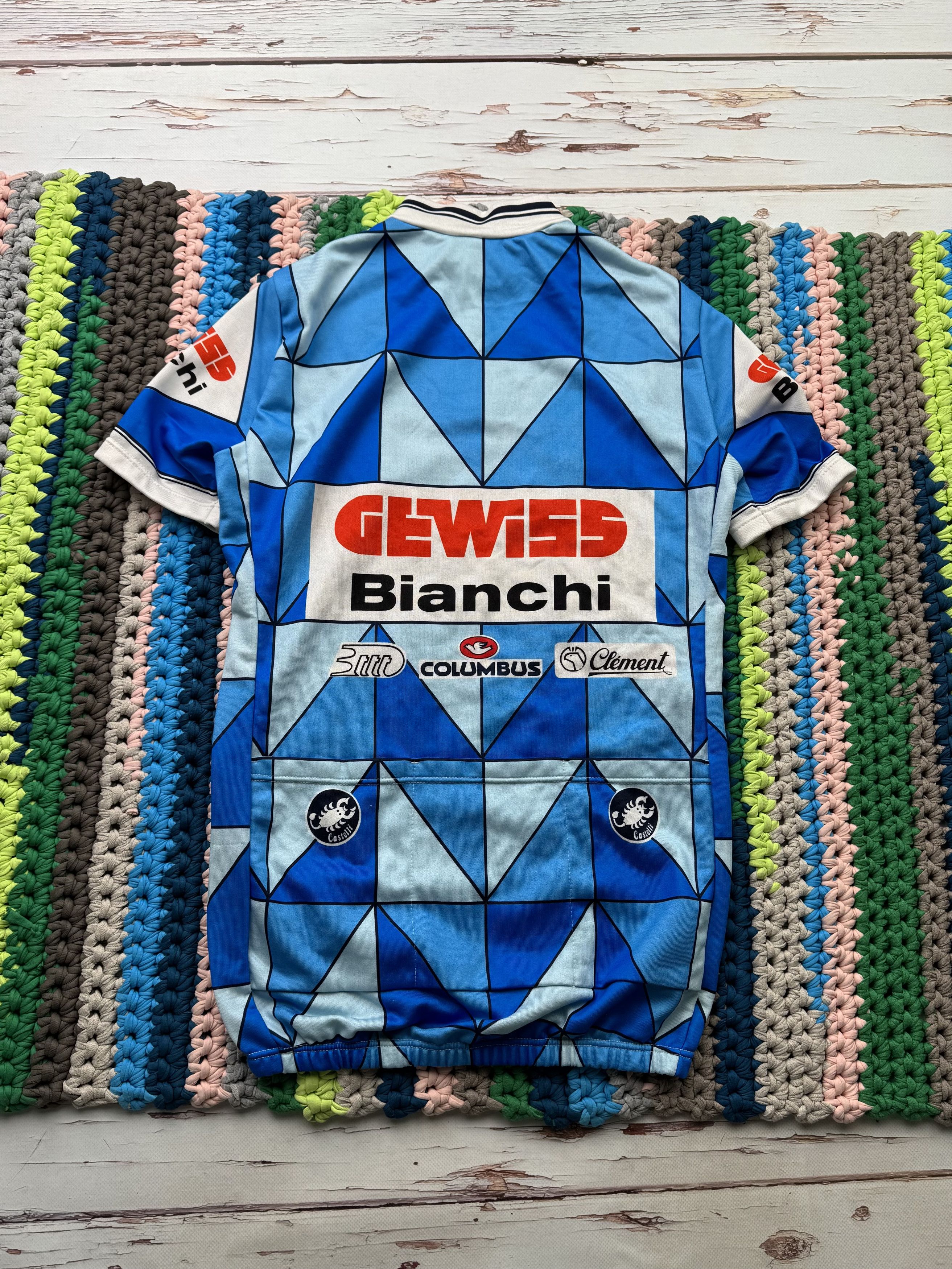 Vintage Castelli Bianchi Vintage Jersey (V310)(D10) Size US S / EU 44-46 / 1 - 13 Thumbnail