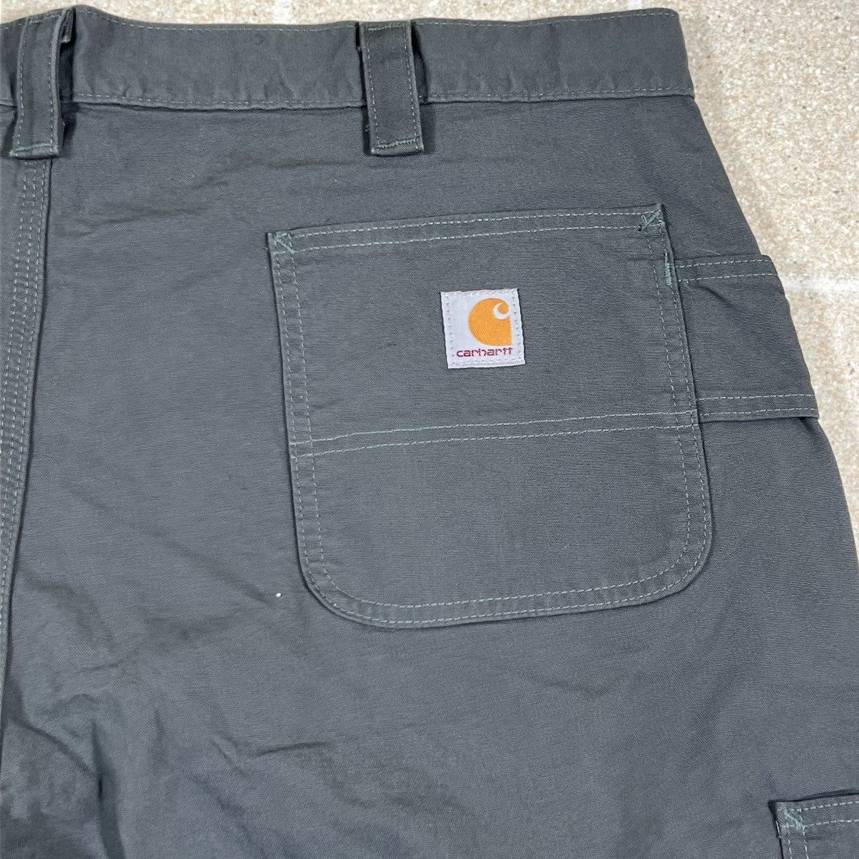 Carhartt Carhartt Carpenter Shorts Mens 40 Gray Canvas Workwear Size US 40 / EU 56 - 2 Thumbnail