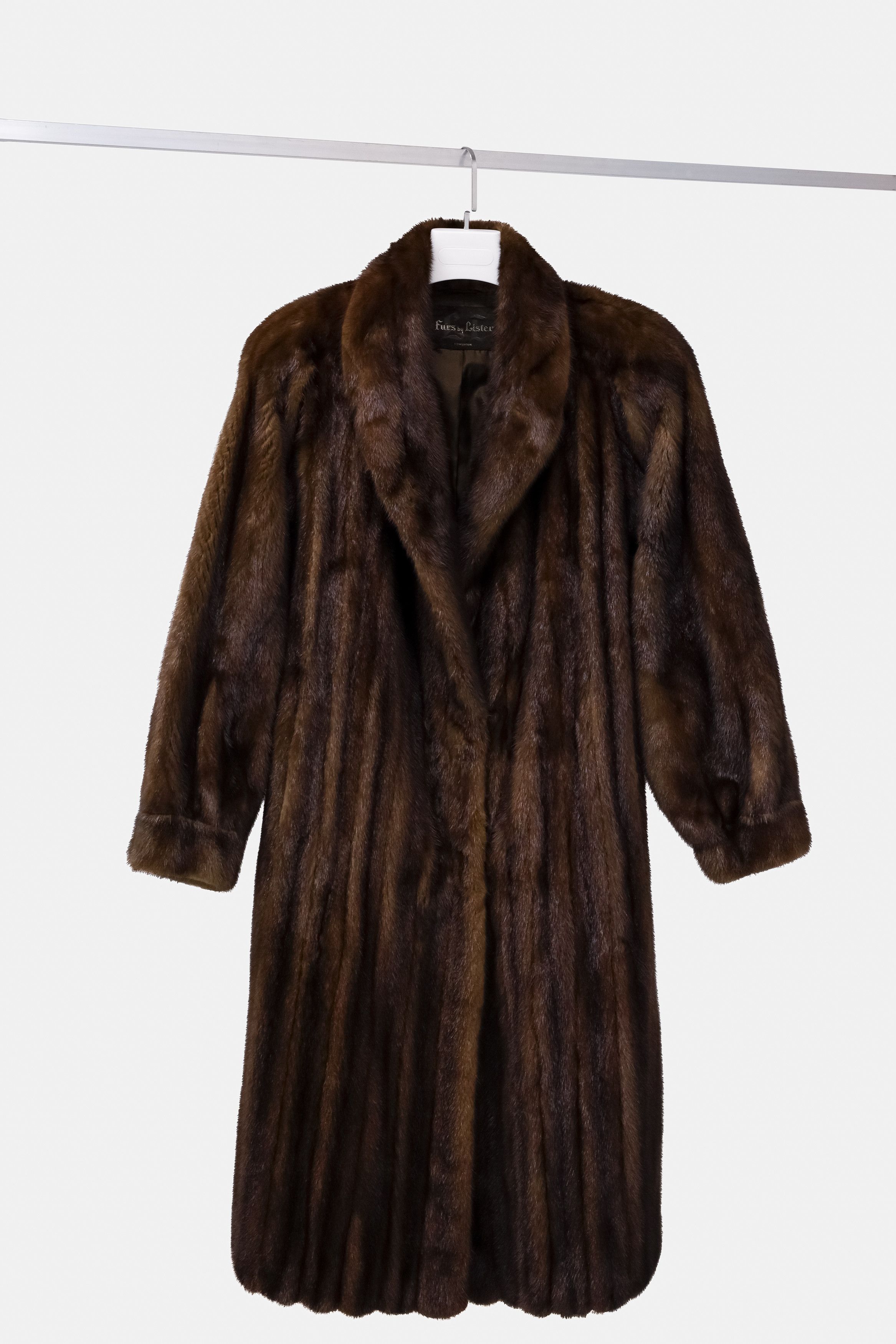 image of Mink Fur Coat Furs By Lister Long Brown Mink Coat, Women's