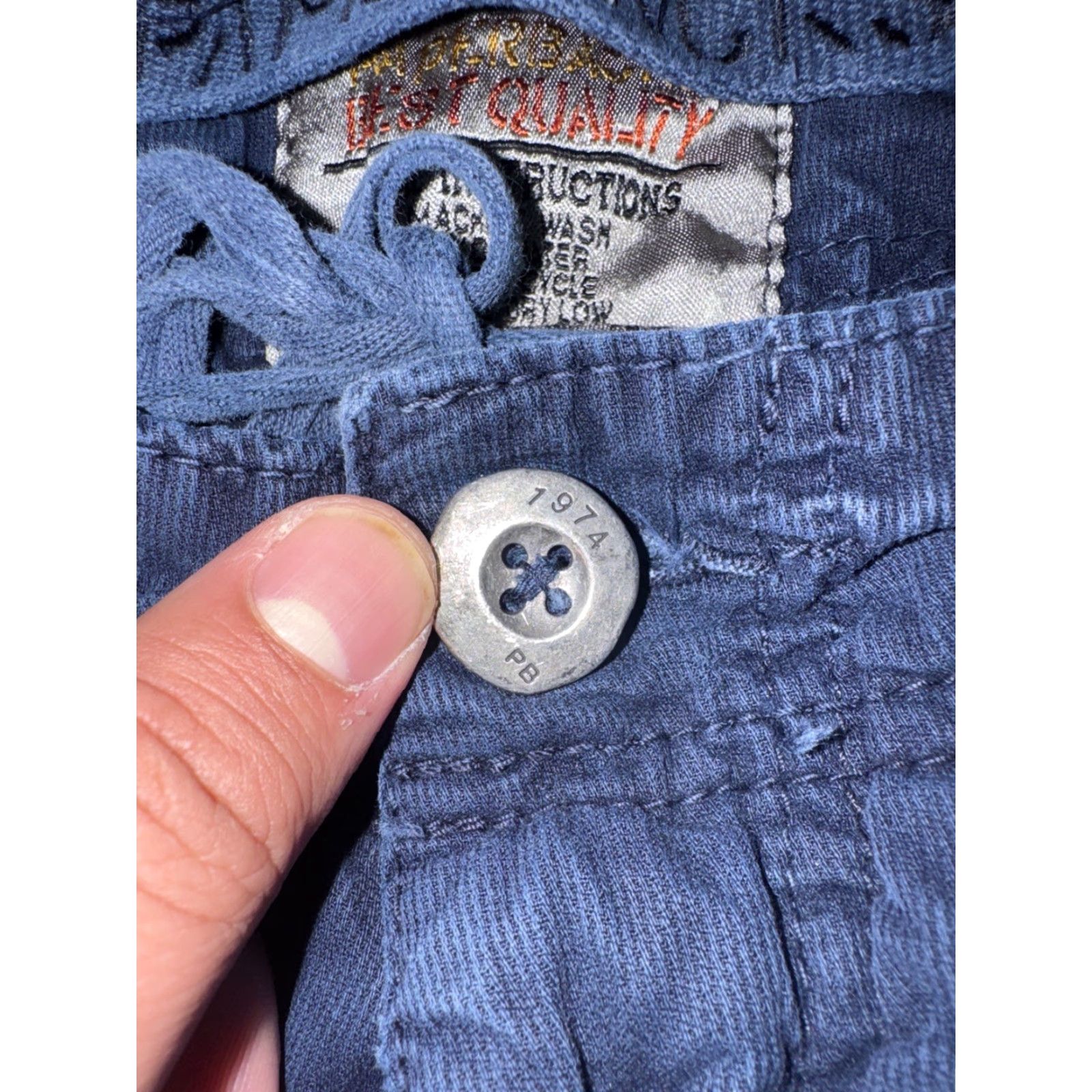 Vintage Paperbacks Cargo Shorts Men’s 36 Navy Blue Outdoor Pockets 12 Inseam Cargo Men Navy Blue Outdoor 90s? Size US 36 / EU 52 - 4 Thumbnail