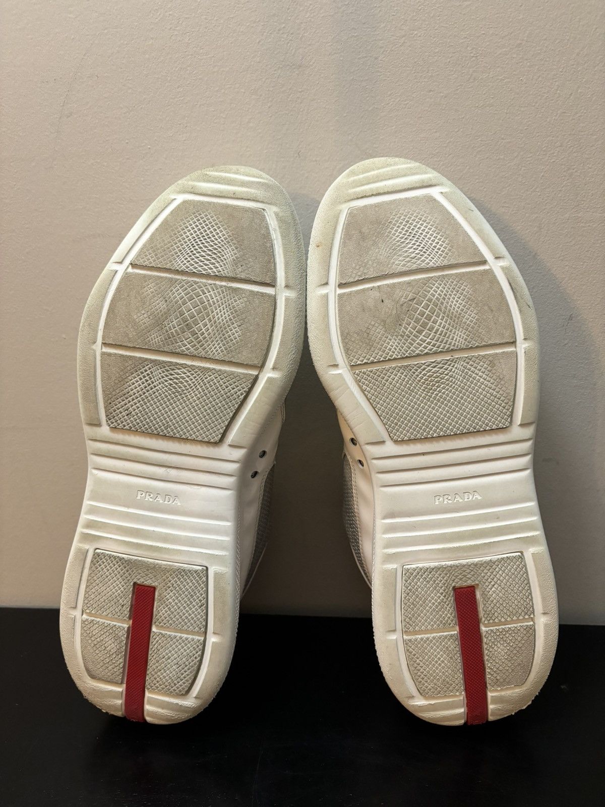Prada Prada America’s Cup Patent Leather Sneakers White Grey Size US 10 / EU 43 - 6 Thumbnail