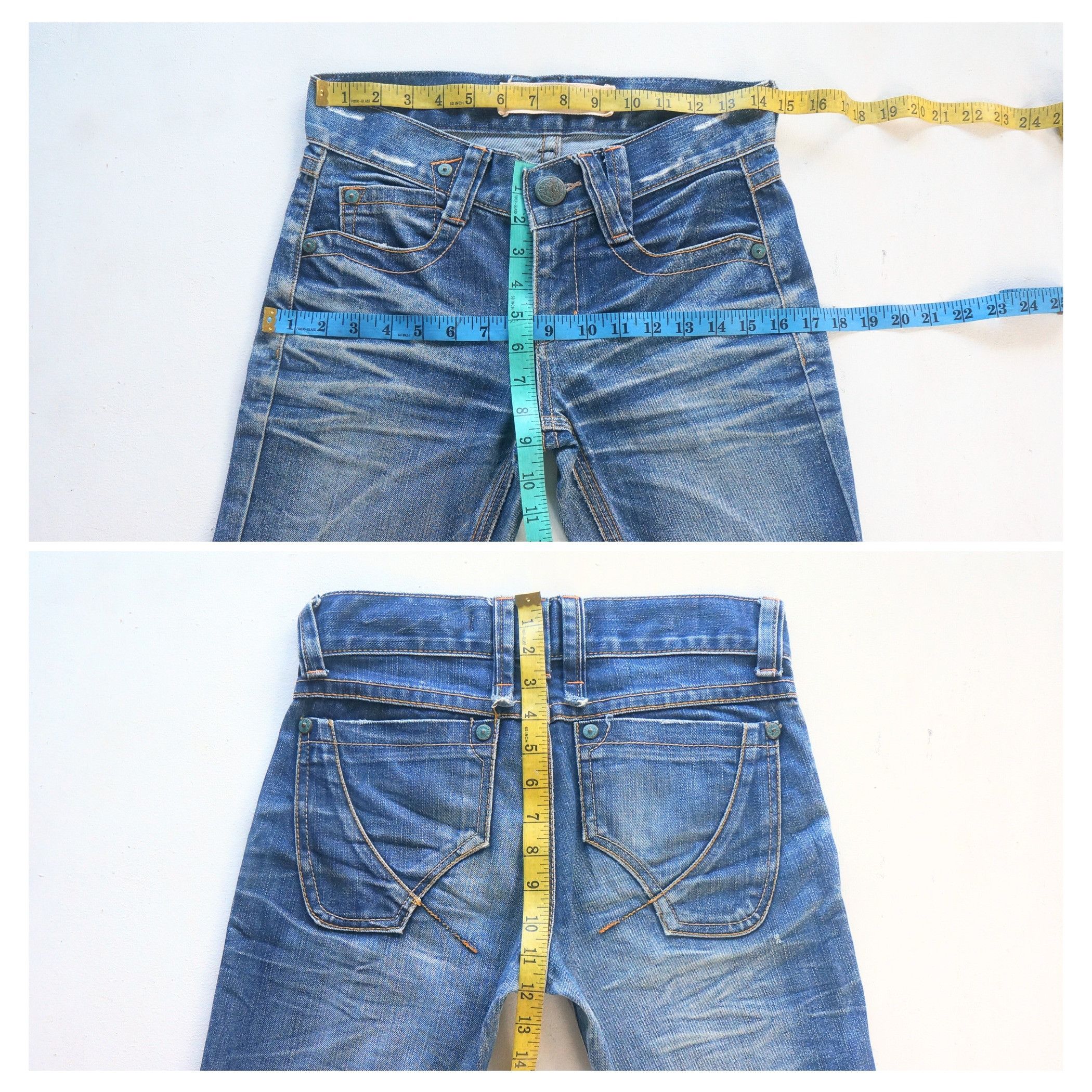 Vintage Jay's Denim Whiskers Jeans Size 28" / US 6 / IT 42 - 8 Thumbnail