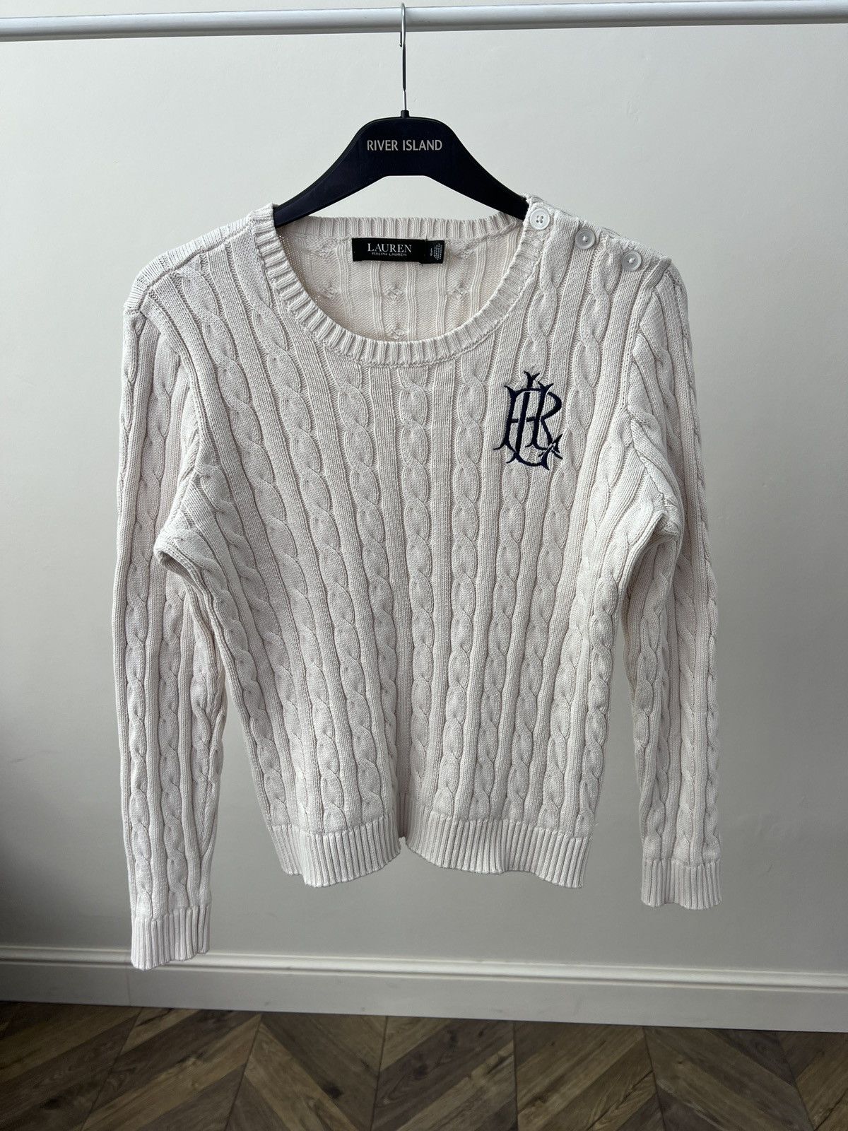 Ralph Lauren Vintage Ralph Lauren Black Label Women’s Cable Knit Sweater Size L / US 10 / IT 46 - 4 Thumbnail