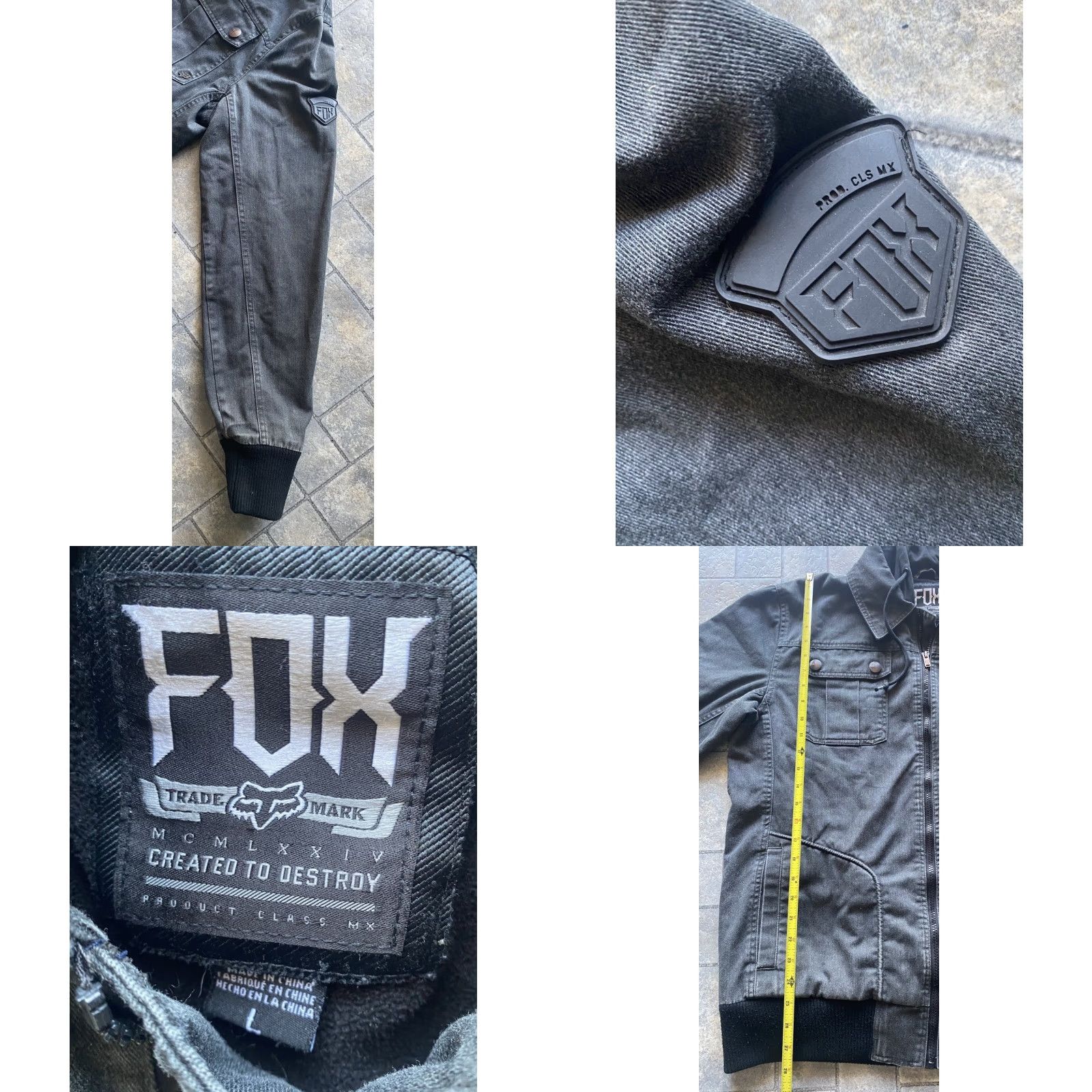 Denime FOX Denim Jacket Hooded Coat Men L Black Regular Denim Hooded Jacket Y2K Men’s Large Fox Size US L / EU 52-54 / 3 - 8 Thumbnail