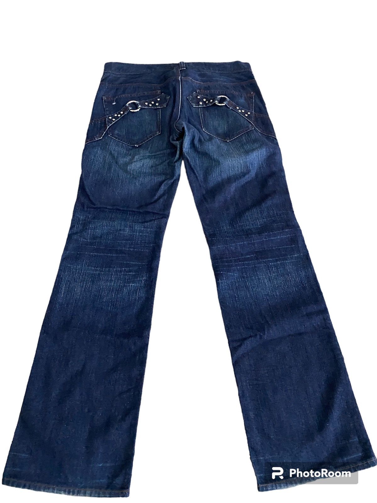 HIDEAWAYS Flare jeans hideaways boot cut rare design japan 🇯🇵 Size US 33 - 2 Thumbnail