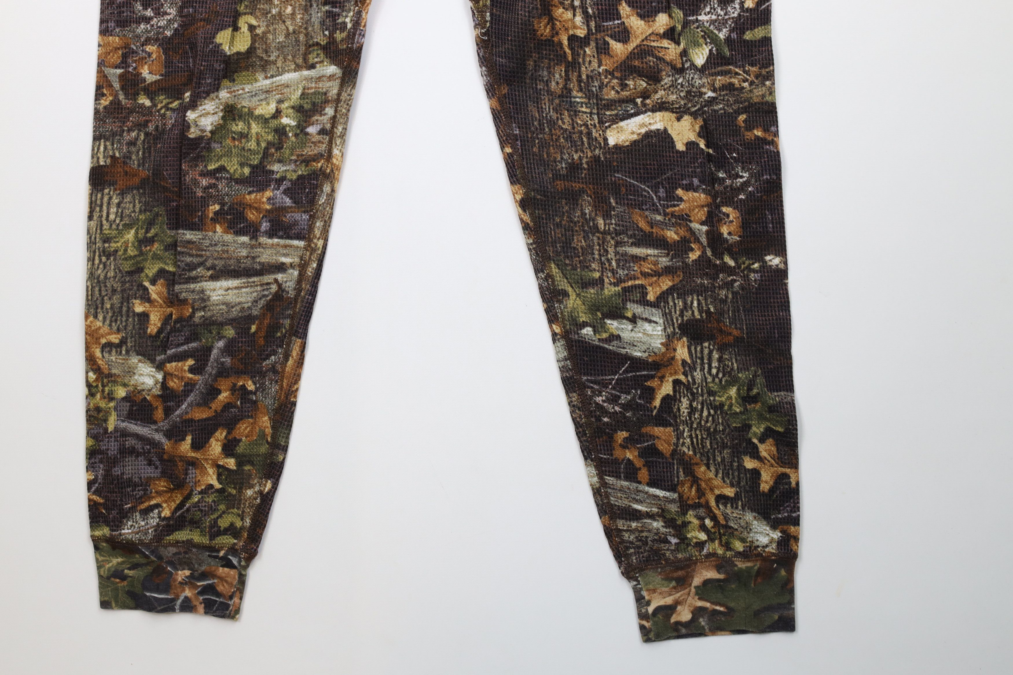 Vintage Vintage 90s Y2K Streetwear Camouflage Thermal Waffle Joggers Size US 38 / EU 54 - 4 Thumbnail