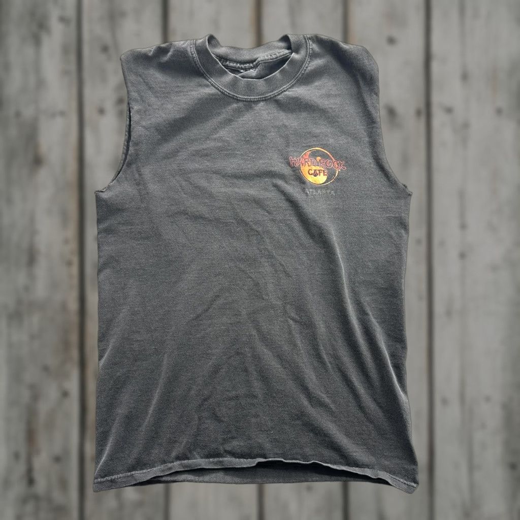 Hard Rock Cafe VINTAGE Hard Rock Cafe Shirt Mens L Black Sleeveless Dragon Graphic Atlanta 90s Mens Size US L / EU 52-54 / 3 - 1 Thumbnail